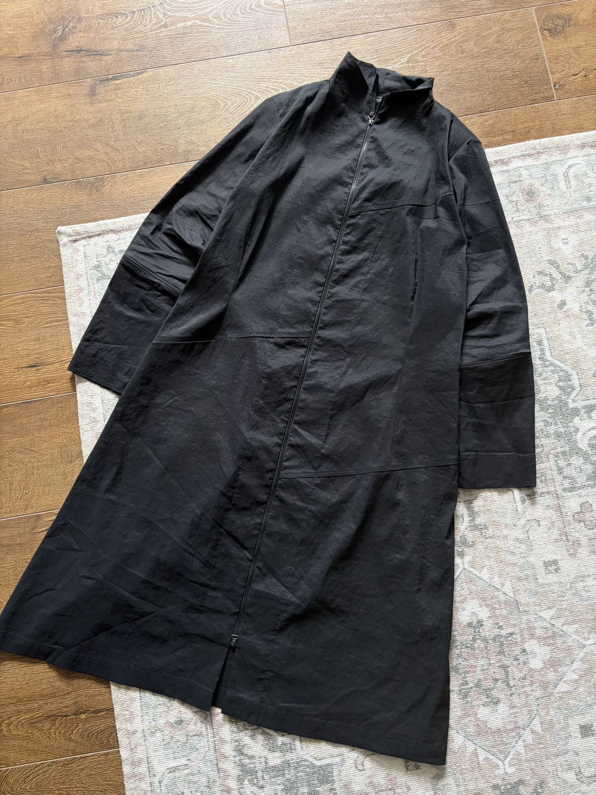 Other Yukai Black Minimal Long Coat Y2K Designer Avant Garde Size M / US 6-8 / IT 42-44 - 2 Thumbnail