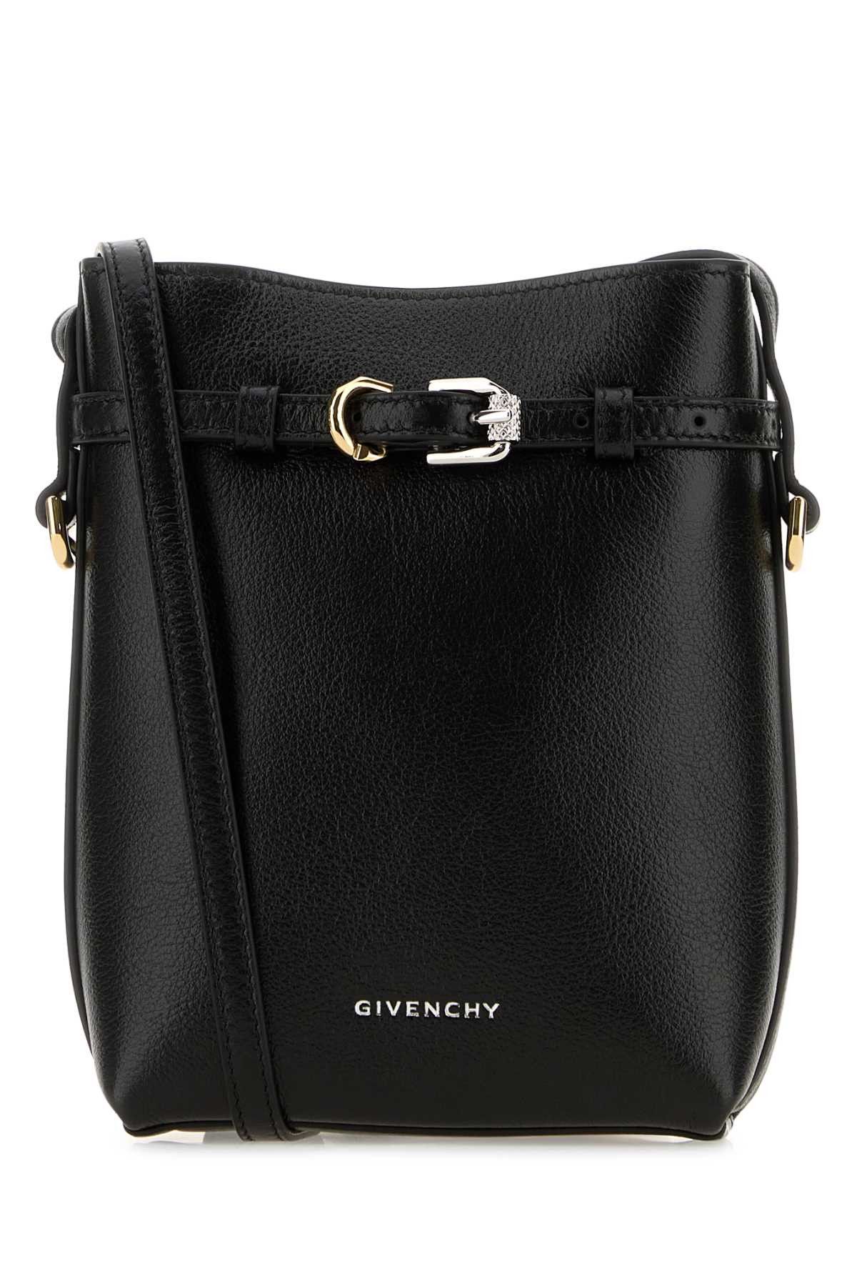 Givenchy Black Leather Voyou Phone Case Size ONE SIZE - 1 Thumbnail
