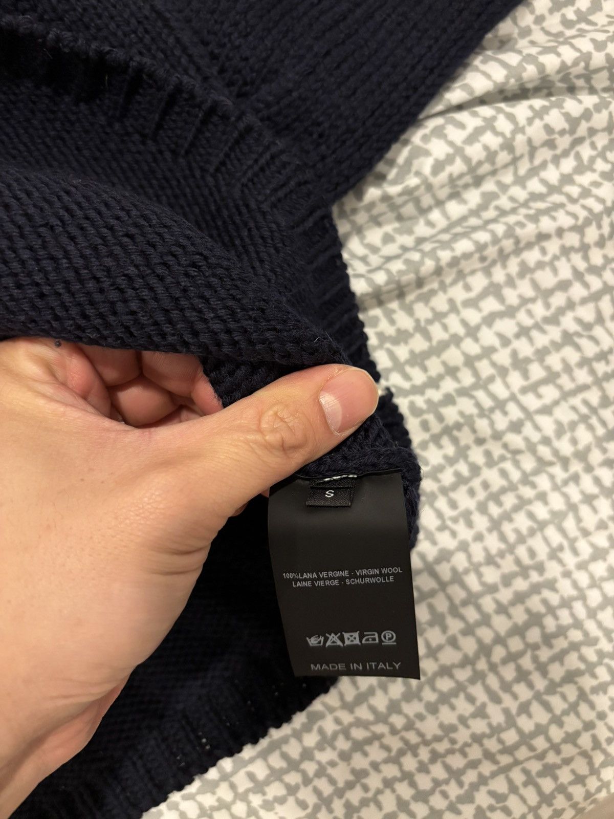 Raf Simons Navy Raf Simons cropped RS sweater Size US S / EU 44-46 / 1 - 3 Thumbnail