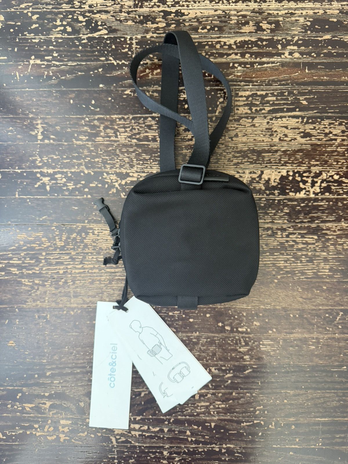 Cote&Ciel Cote & Ciel Ems Ballistic Crossbody Bag | Black | Sling Size ONE SIZE - 2 Thumbnail