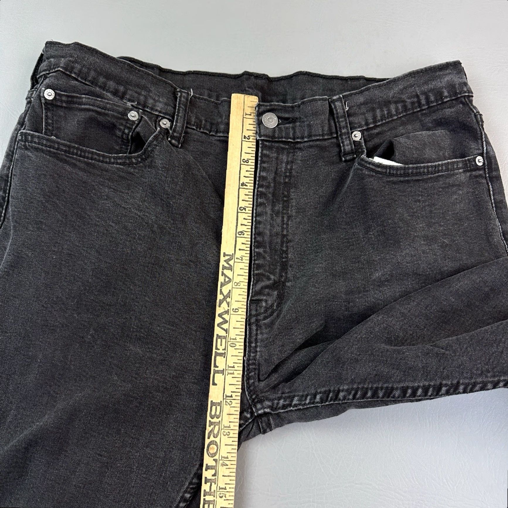 Levi's Levis 502 Jeans Mens 40x32 40x30 Black Denim Taper Fit Stretch 5 Pocket Shirt Mens Pants Denim Size US 40 / EU 56 - 4 Thumbnail