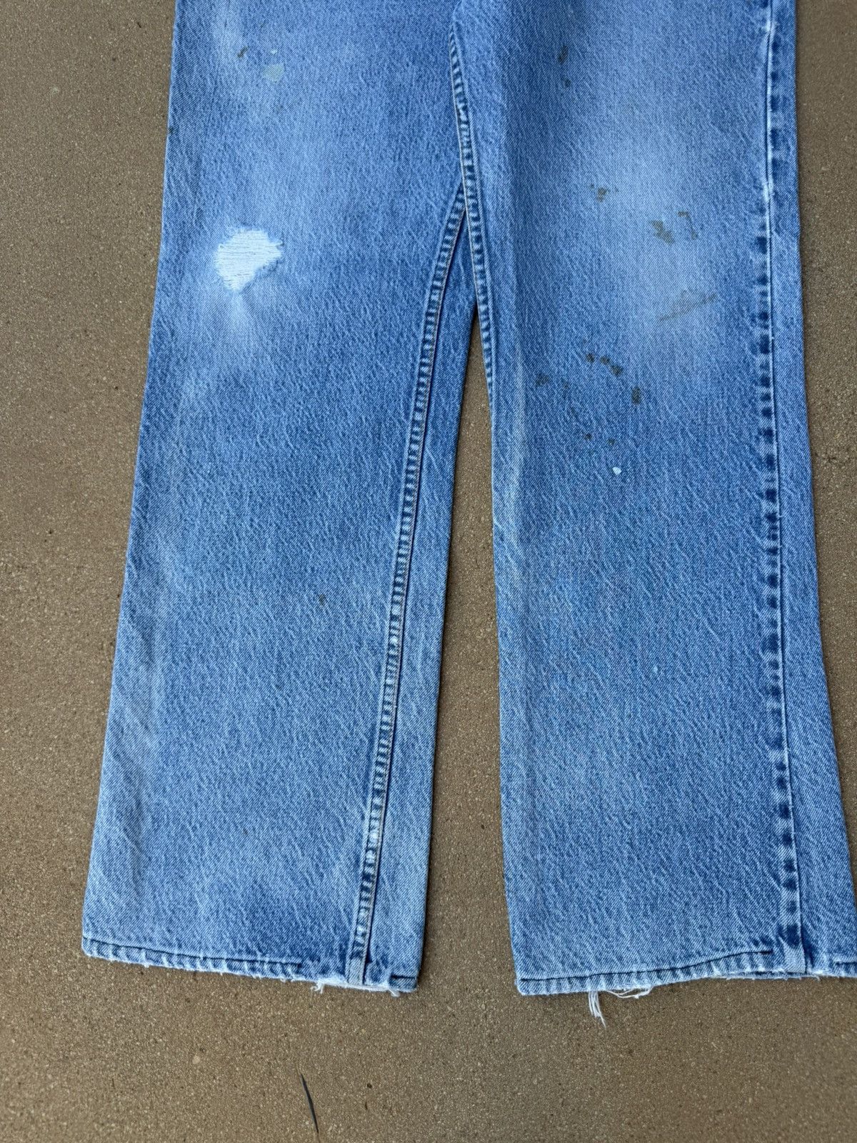 Levi's Vintage 90’s Levi’s 517 Red Tab Bootcut Flare Jeans 35x29 Size US 35 - 3 Thumbnail