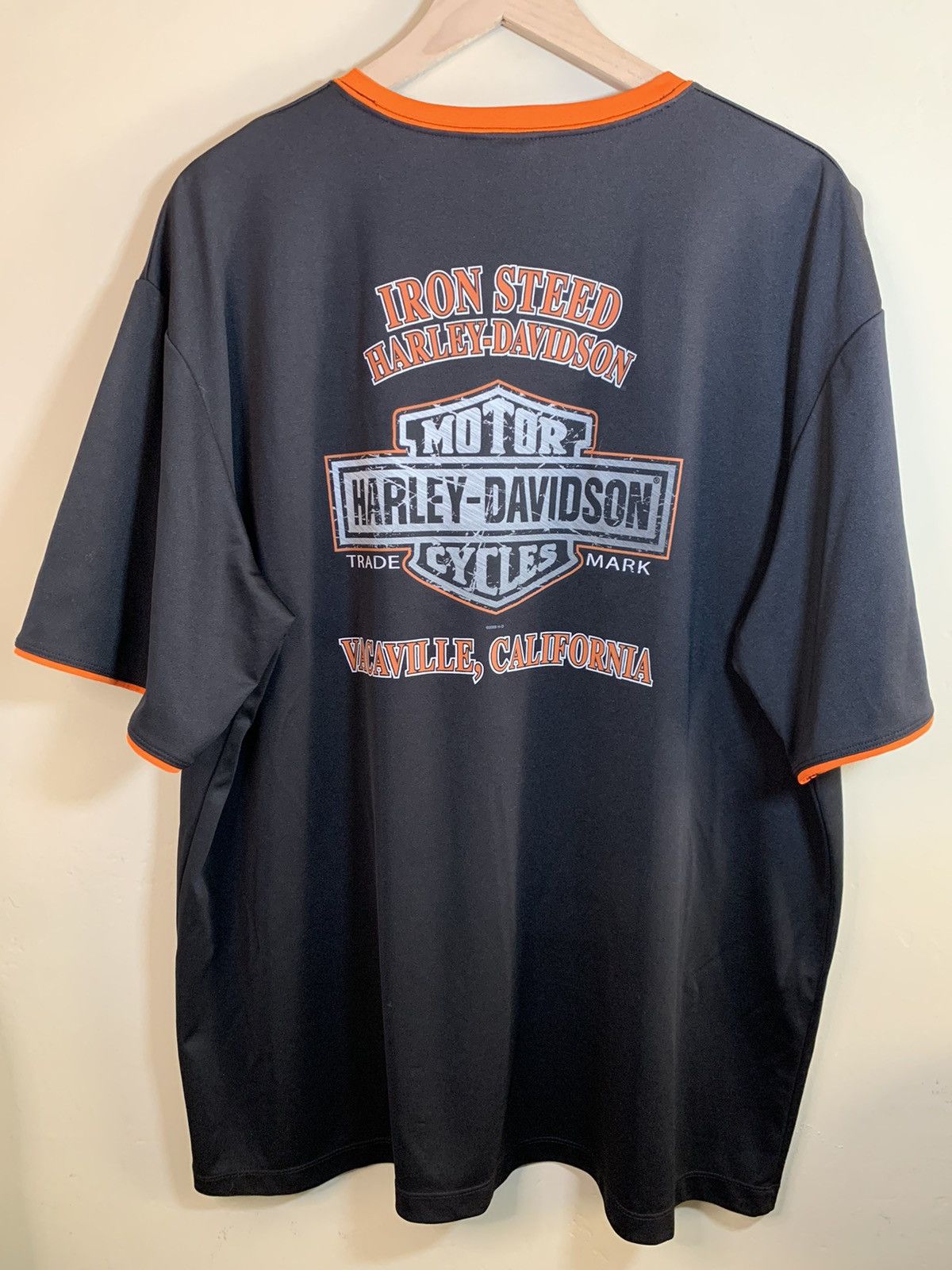 Harley Davidson × Vintage *RARE* Vintage Harley Davidson Jersey Athletic Biker T-Shirt Size US XXL / EU 58 / 5 - 2 Thumbnail