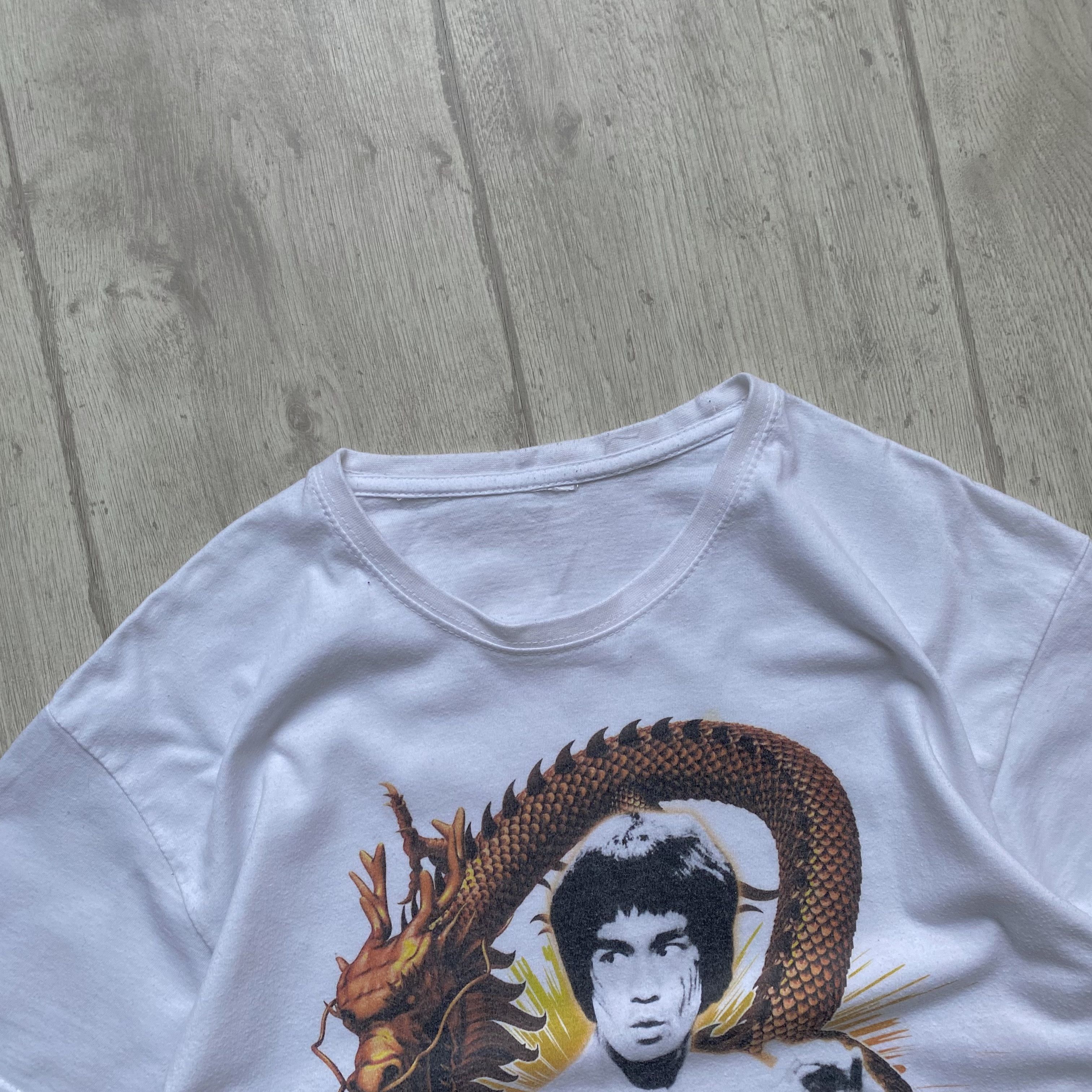 Japanese Brand 🐉 Bruce Lee Vintage Retro 90's “The Dragon” Tee Size US S / EU 44-46 / 1 - 2 Thumbnail
