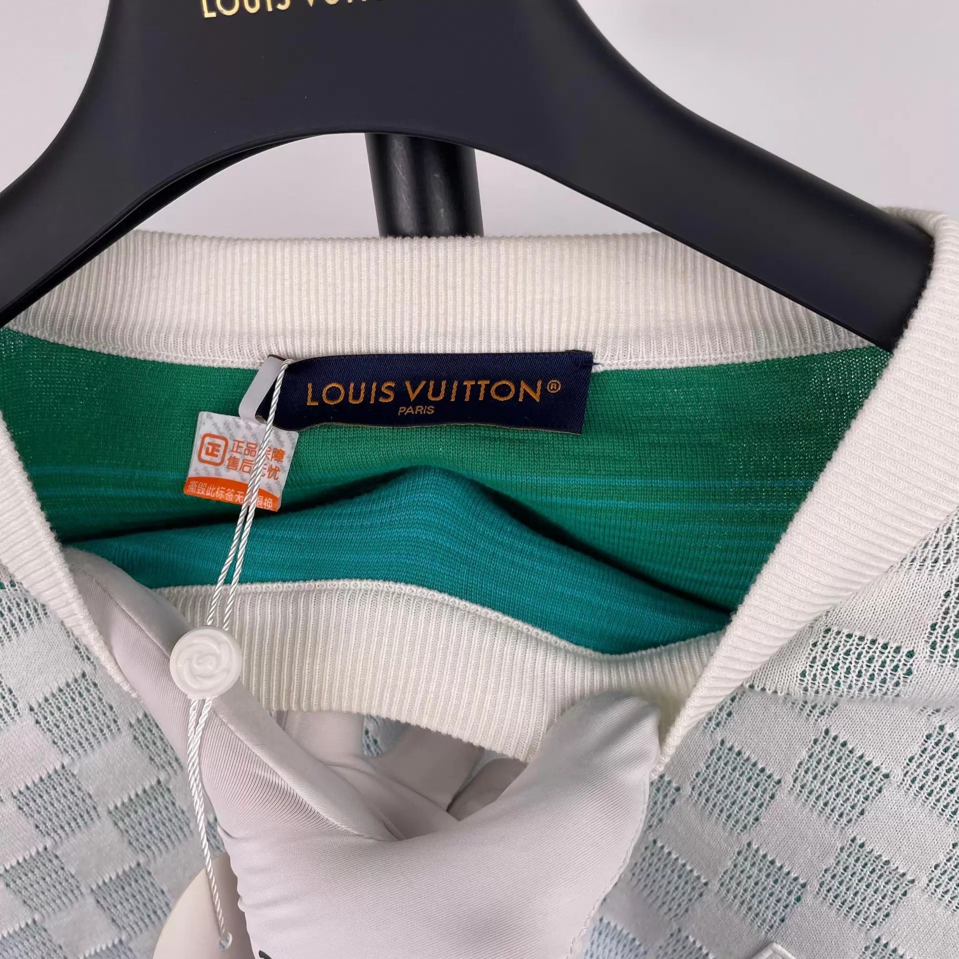Louis Vuitton LV men's gradient monogram white sweater M Size US M / EU 48-50 / 2 - 3 Thumbnail