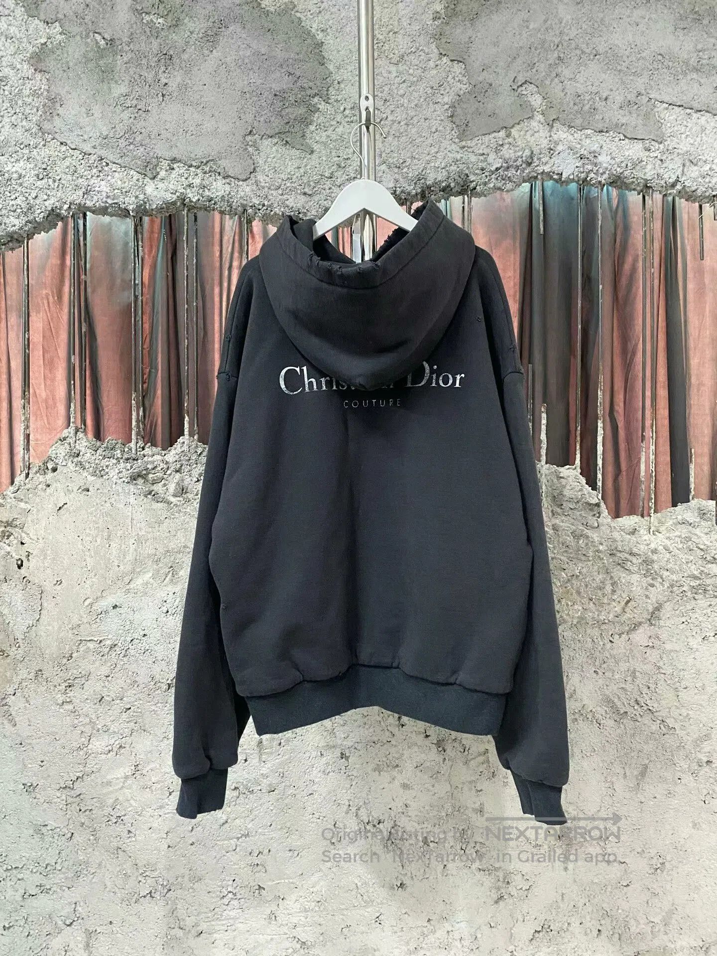 Dior Dior Distressed Logo Hoodie in Size Large. Size US L / EU 52-54 / 3 - 2 Thumbnail