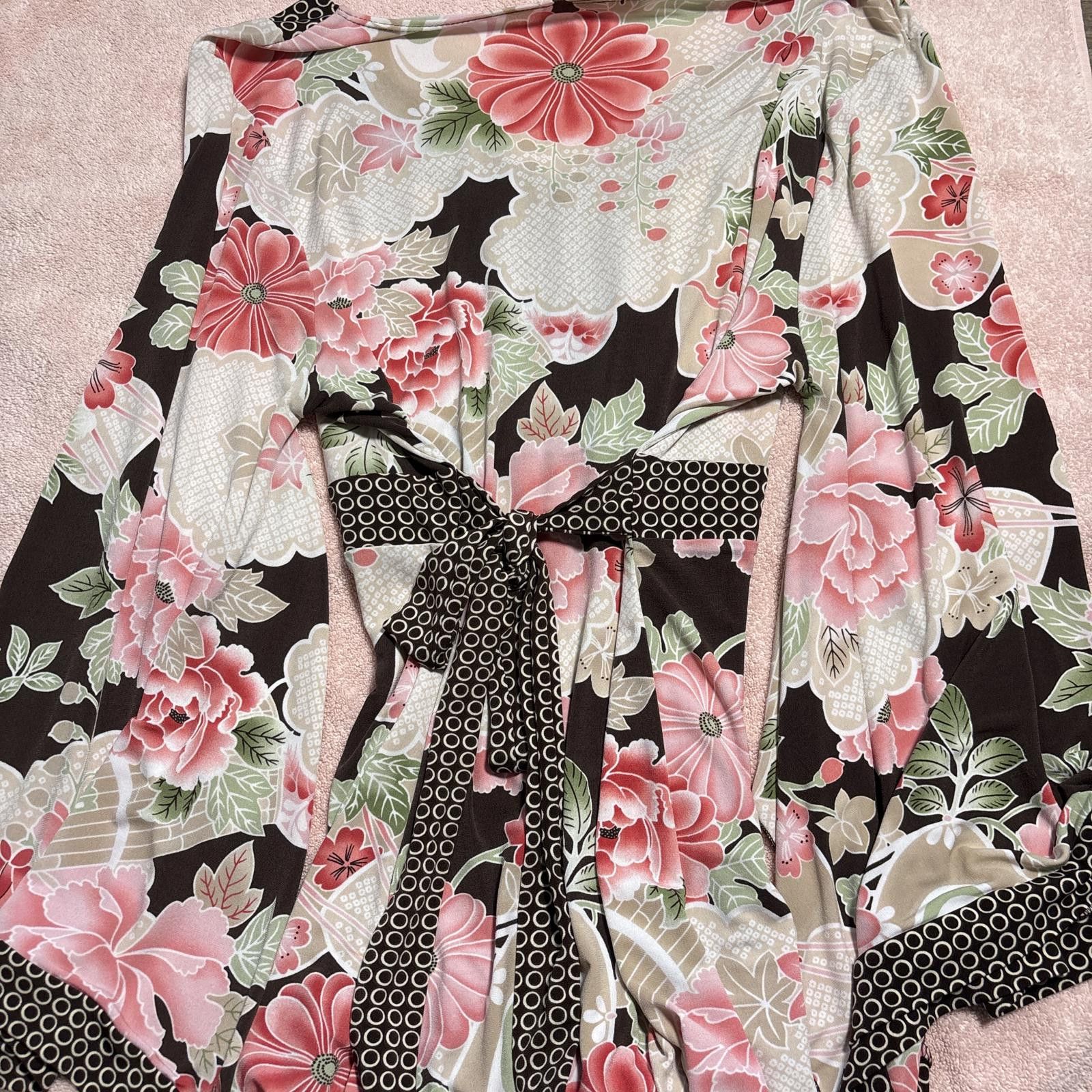 Other y2k fairy core flowy floral tie back blouse top Size XL / US 12-14 / IT 48-50 - 2 Thumbnail