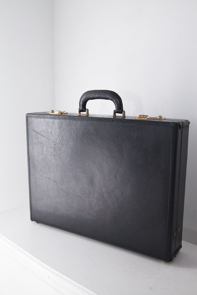 image of Vintage Gucci Briefcase in Black, Men's