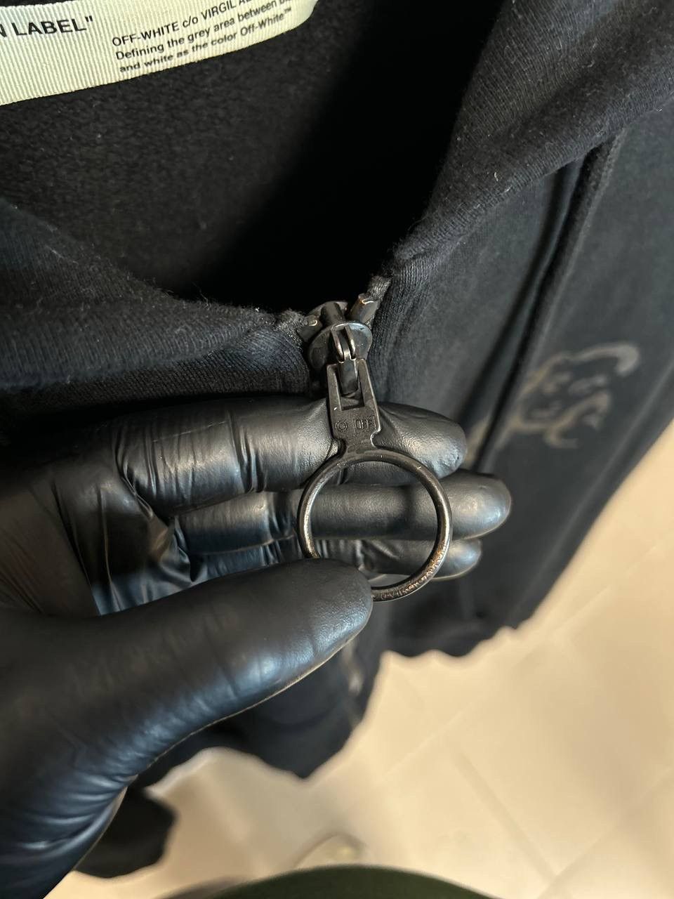 Off-White Off-White Temperature Zip Hoodie Black Size US XL / EU 56 / 4 - 10 Thumbnail