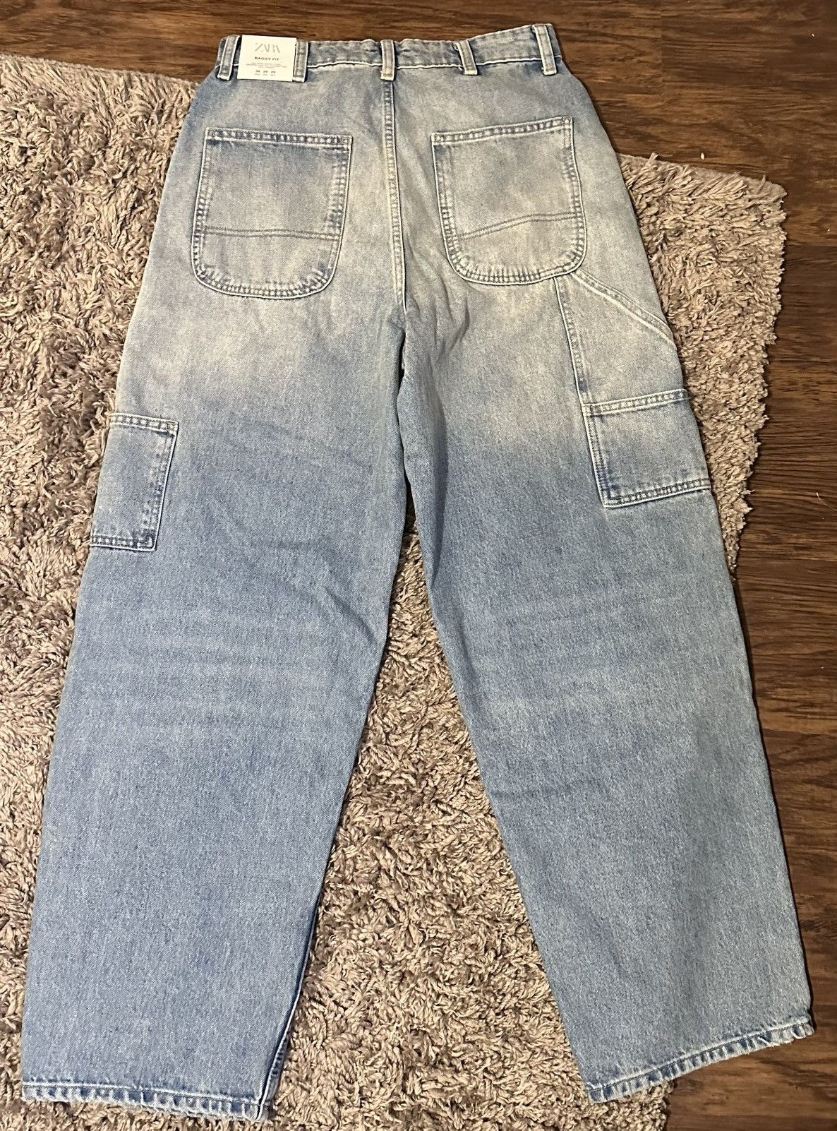 Zara Double Knee Carpenter Denim Size US 29 - 2 Thumbnail