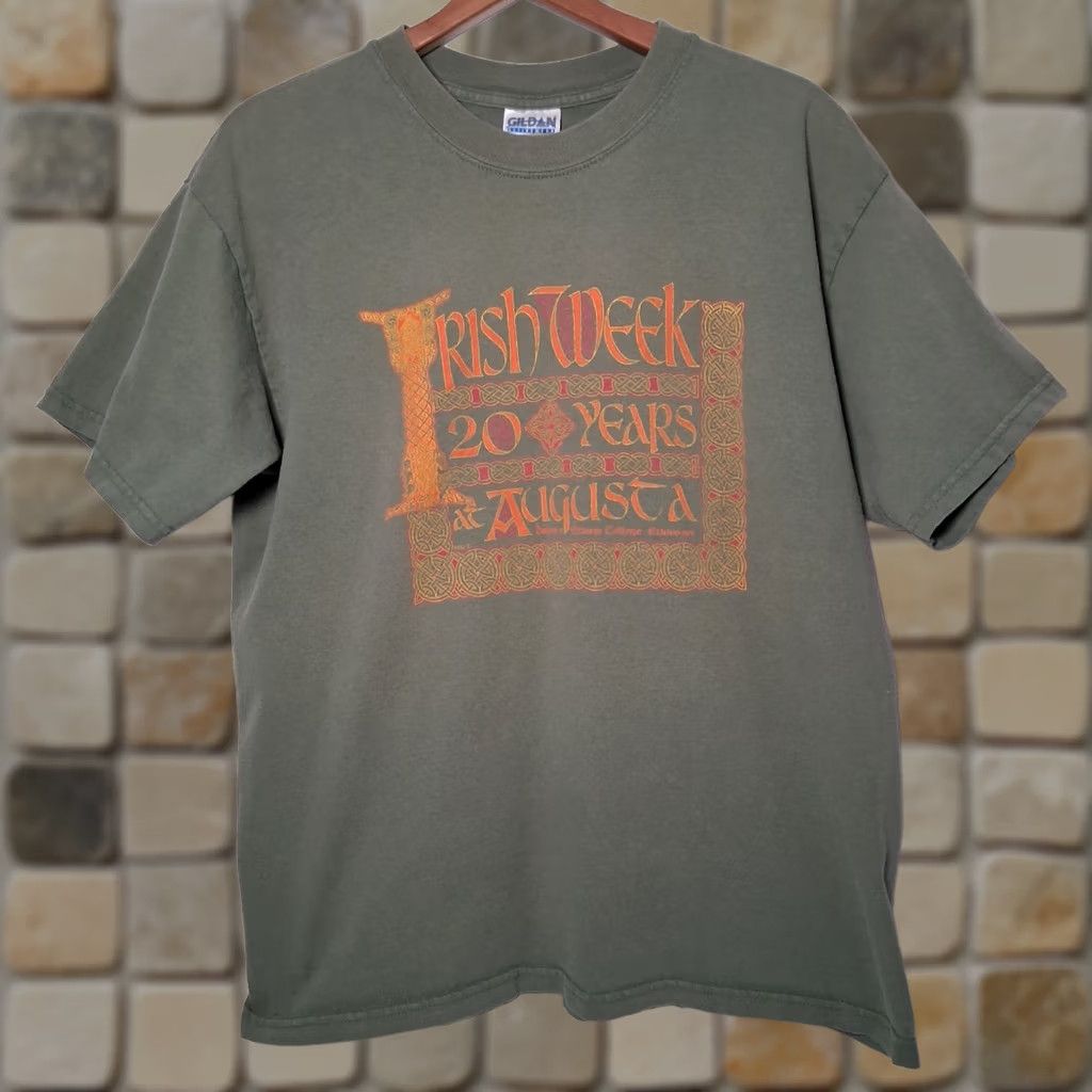 Vintage AND Augusta Irish Week Shirt L Green 20 Years Celtic Music Davis And Elkins College WV Graphic T-Shirt Mens Vintage Size US L / EU 52-54 / 3 - 1 Thumbnail