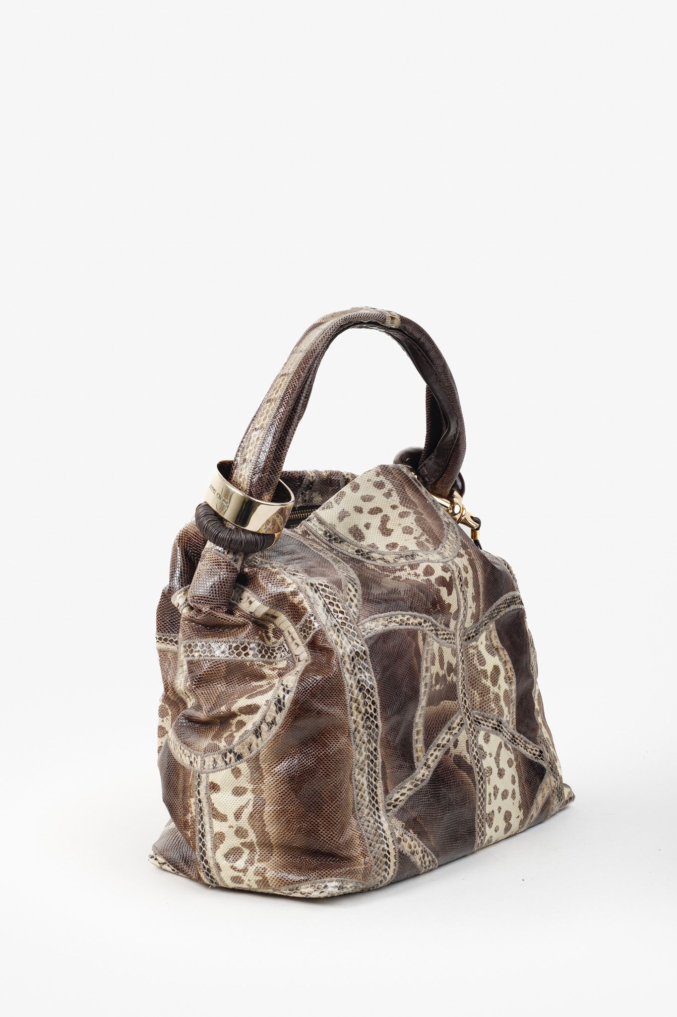 Jimmy Choo Jimmy Choo Snakeskin Patchwork Bangle Bag Size ONE SIZE - 2 Thumbnail