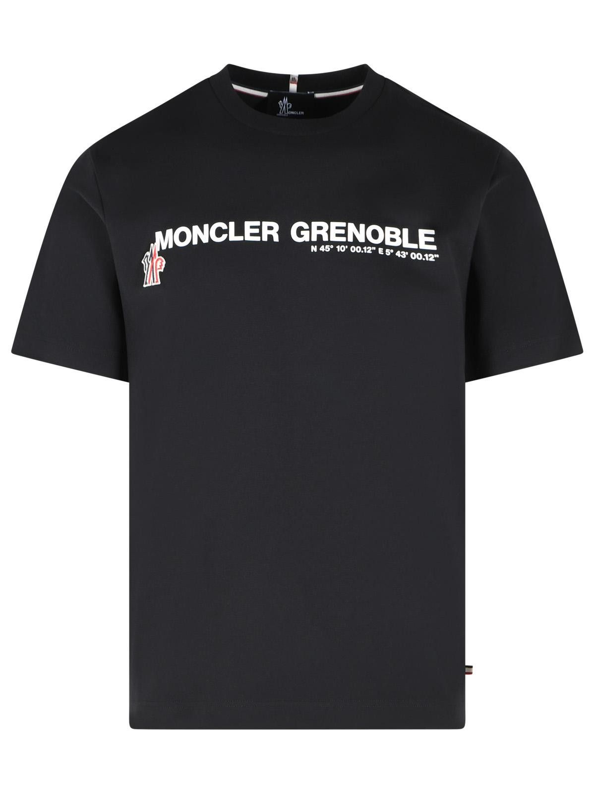 Moncler Grenoble MONCLER GRENOBLE Black Stretch Cotton T-Shirt Size US M / EU 48-50 / 2 - 1 Thumbnail