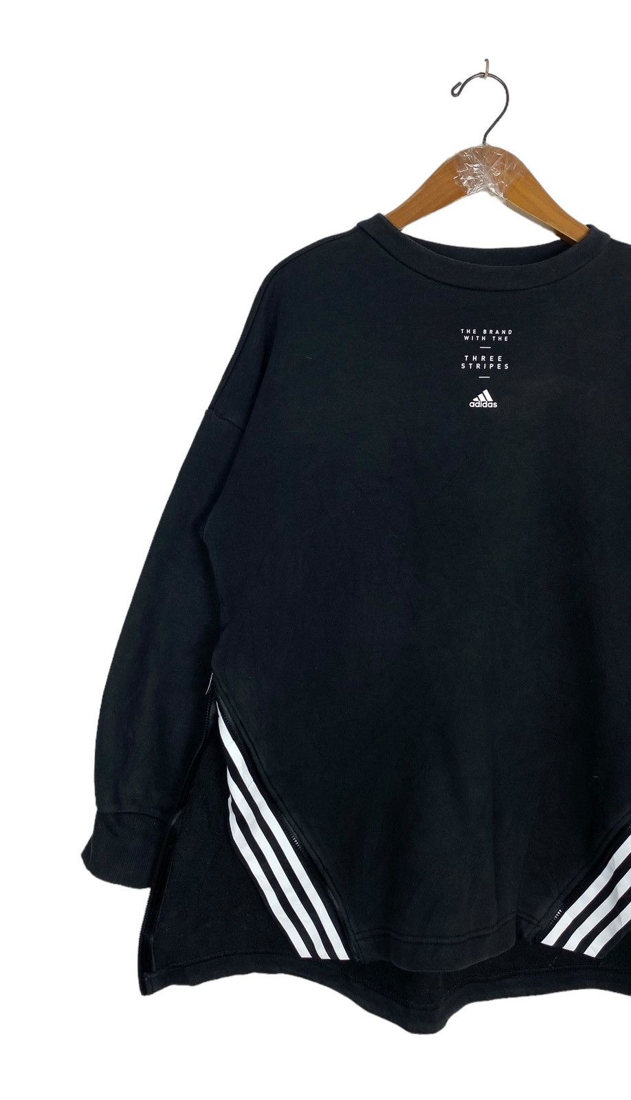Adidas Rare‼️ Adidas Three Stripe Sweatshirt Size US M / EU 48-50 / 2 - 2 Thumbnail