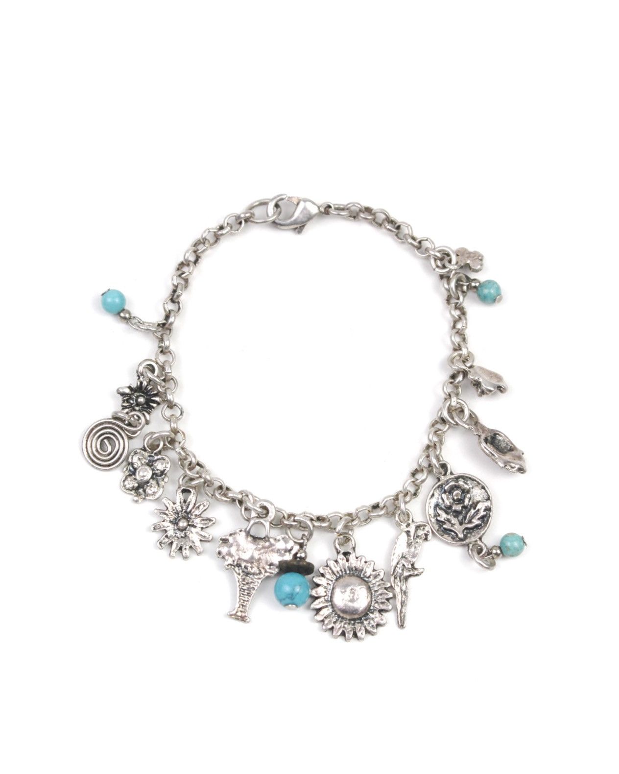Vintage 2000S JAPANESE MADE BOHO BLOOM CHARM BRACELET Size ONE SIZE - 1 Thumbnail