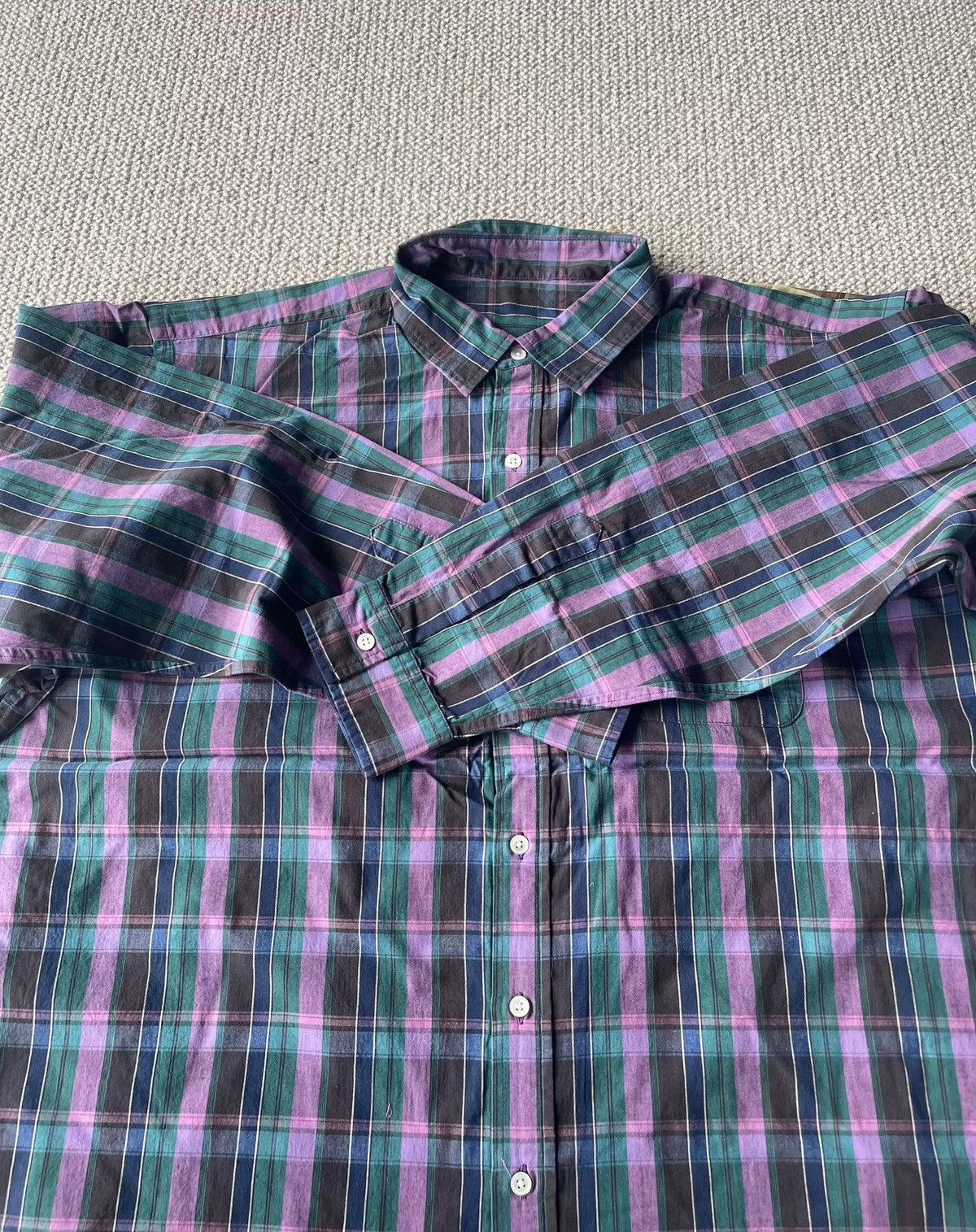 Beams Japan × Beams Plus Beams SSZ Madras L/S shirt Size US L / EU 52-54 / 3 - 3 Thumbnail