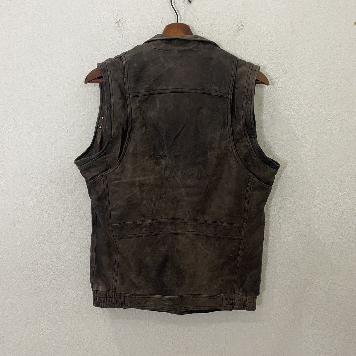 Diesel Vintage Diesel Leather Vest Size US S / EU 44-46 / 1 - 8 Thumbnail
