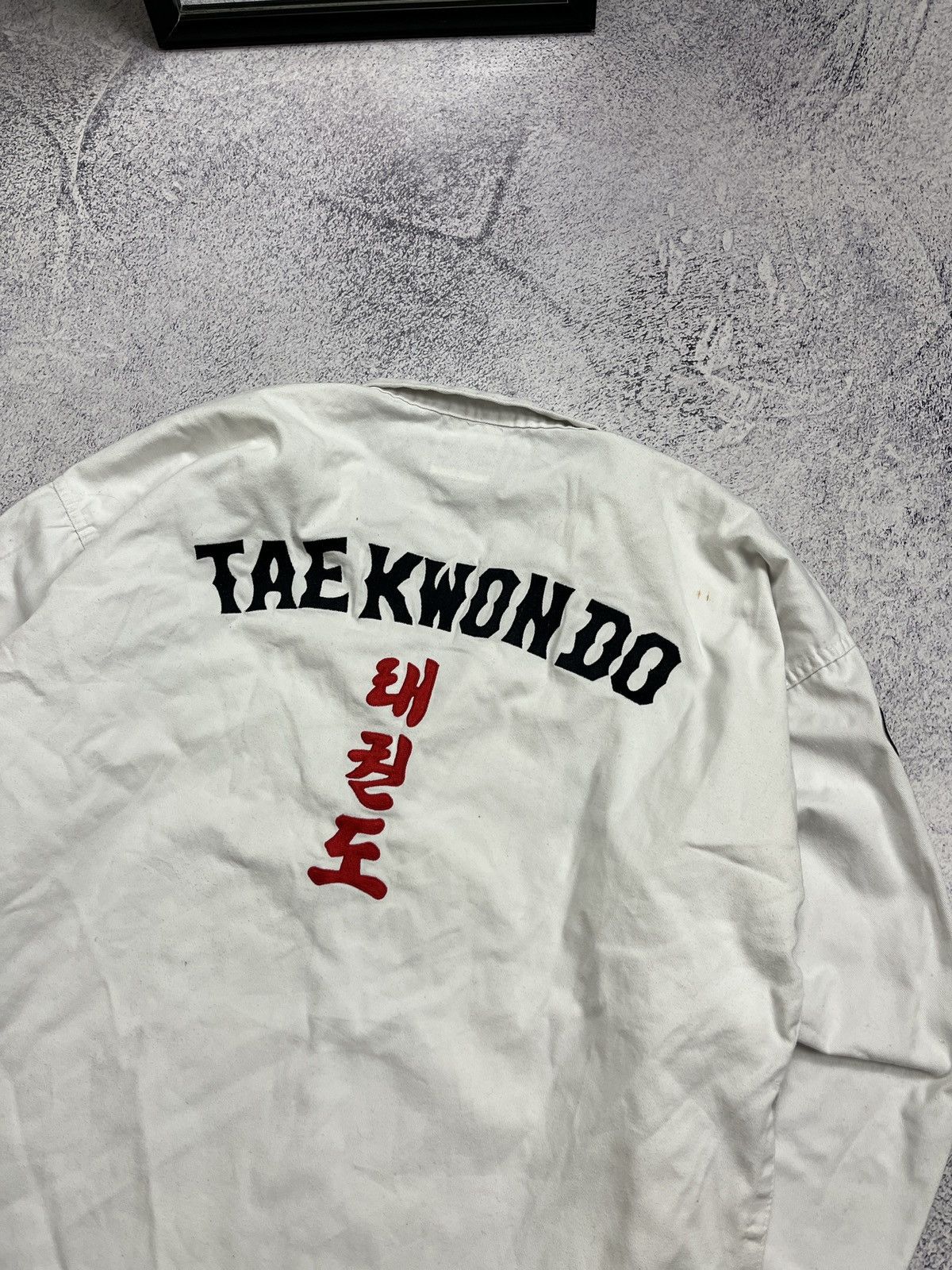 Adidas × Vintage Vintage 90’s Adidas Taekwondo Karate Uniform White Top Rare Size US L / EU 52-54 / 3 - 13 Thumbnail