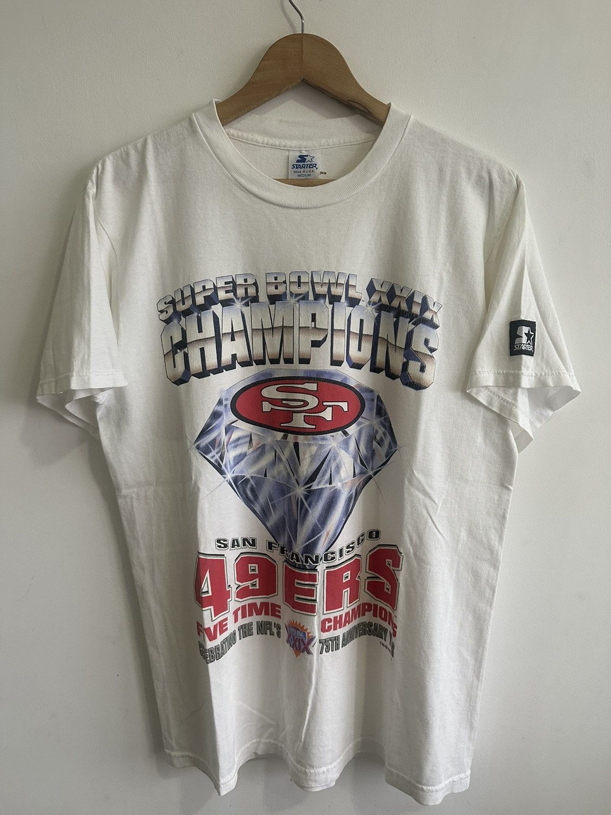 NFL × Vintage Vintage 90’s San Francisco 49ers Diamond NFL USA TEES Size US M / EU 48-50 / 2 - 2 Thumbnail