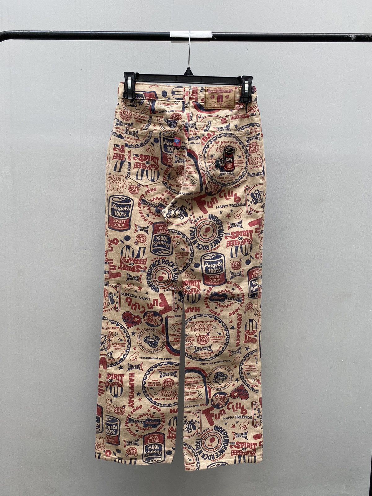 Hysteric Glamour Y2K Angle Blue Full Print Flared Pants Distressed Size US 26 / EU 42 - 2 Thumbnail