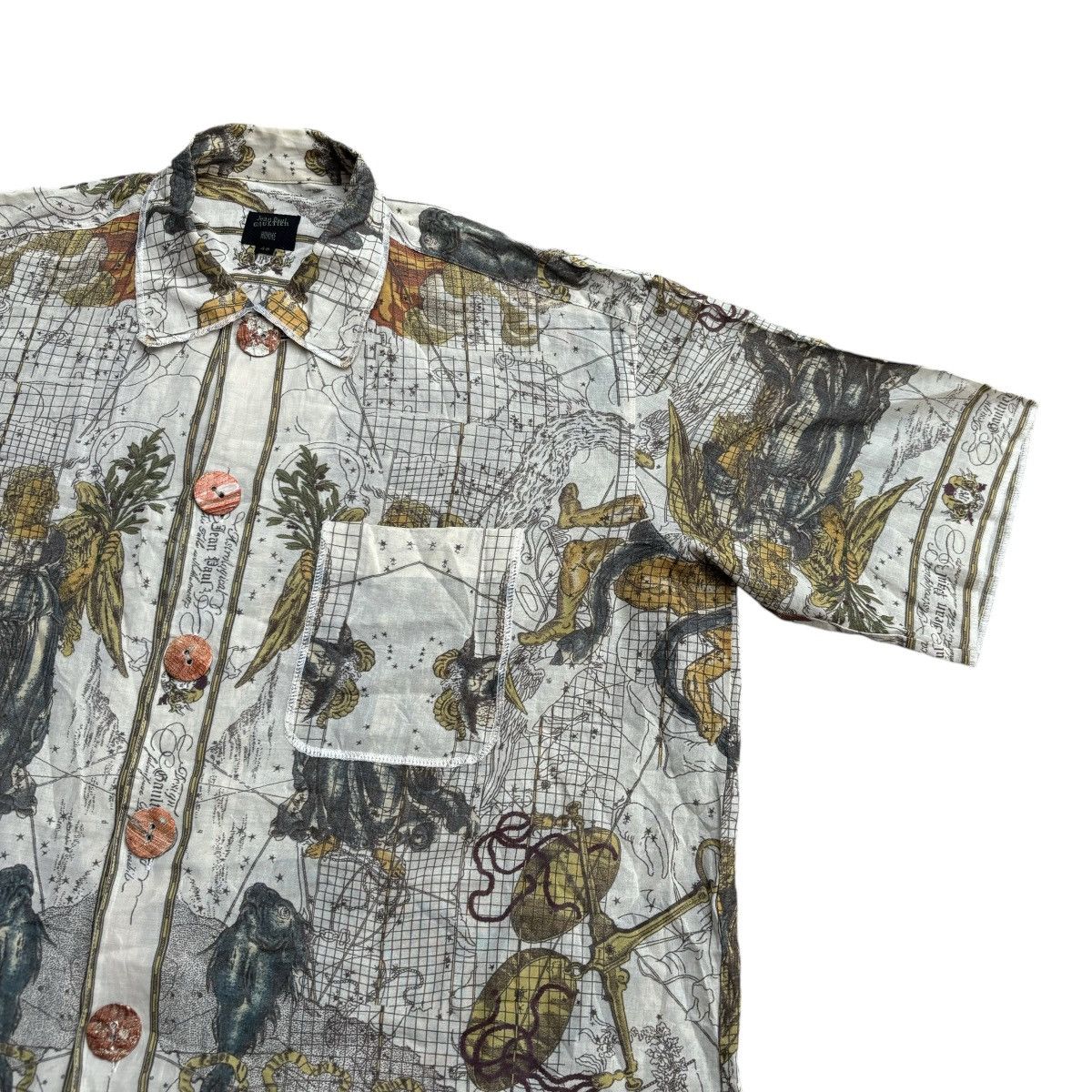 Jean Paul Gaultier Jean Paul Gaultier Astrological SS 1994 Runway Zodiac Shirt Size US M / EU 48-50 / 2 - 3 Thumbnail