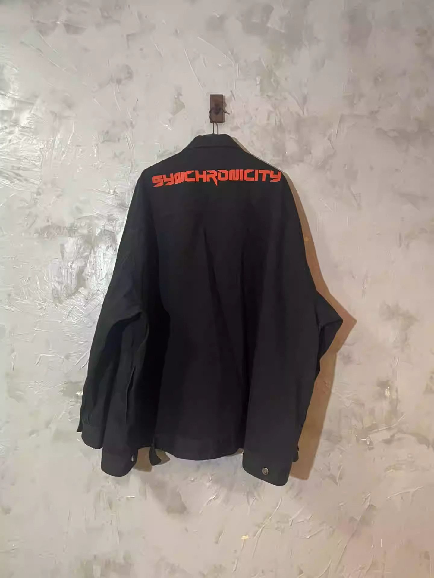 Raf Simons 21FW synchronicity slogan broad jacket