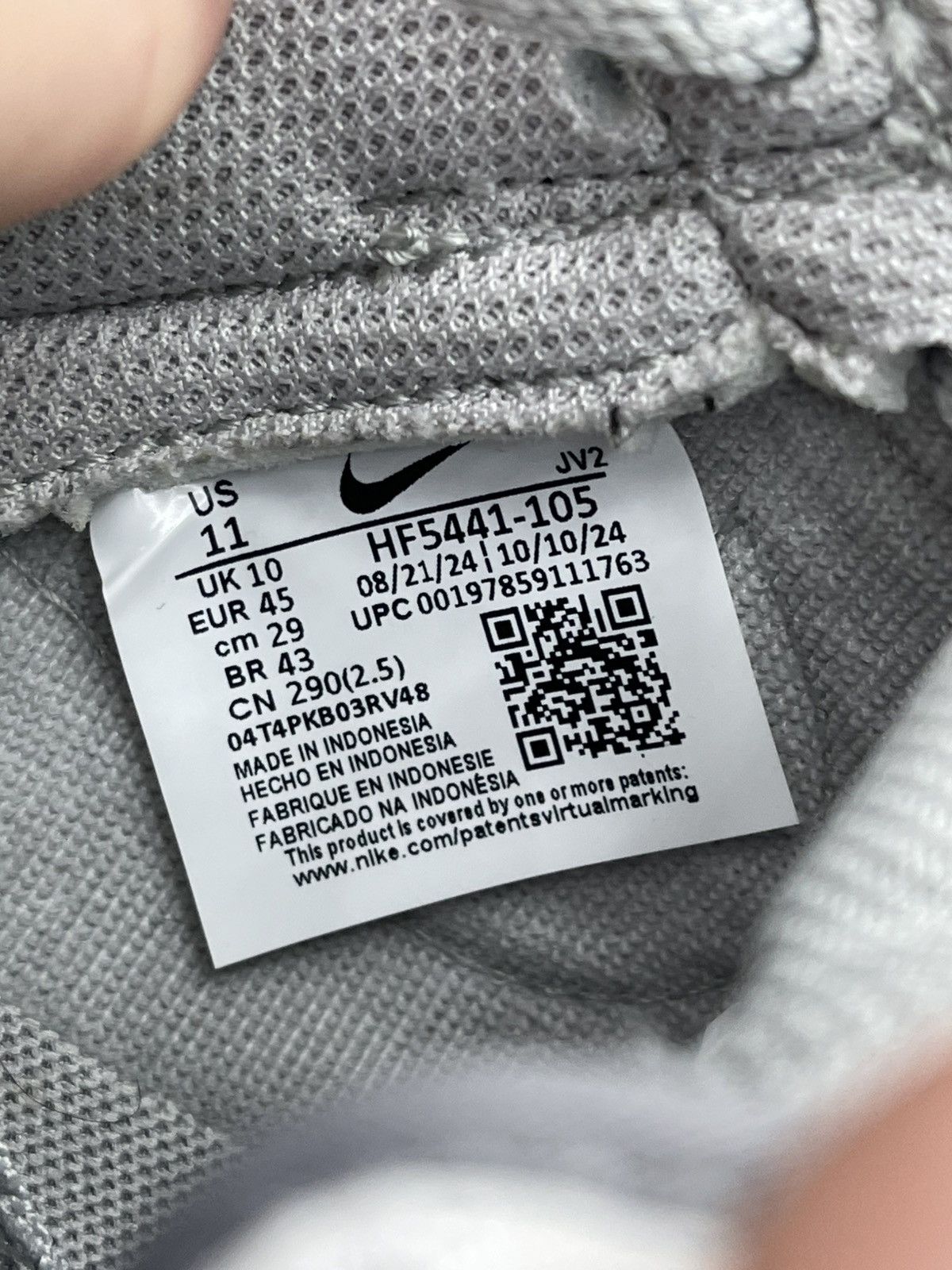 Nike Size 11 - Nike Dunk Low Grey Fog Very Clean! Size US 11 / EU 44 - 10 Thumbnail