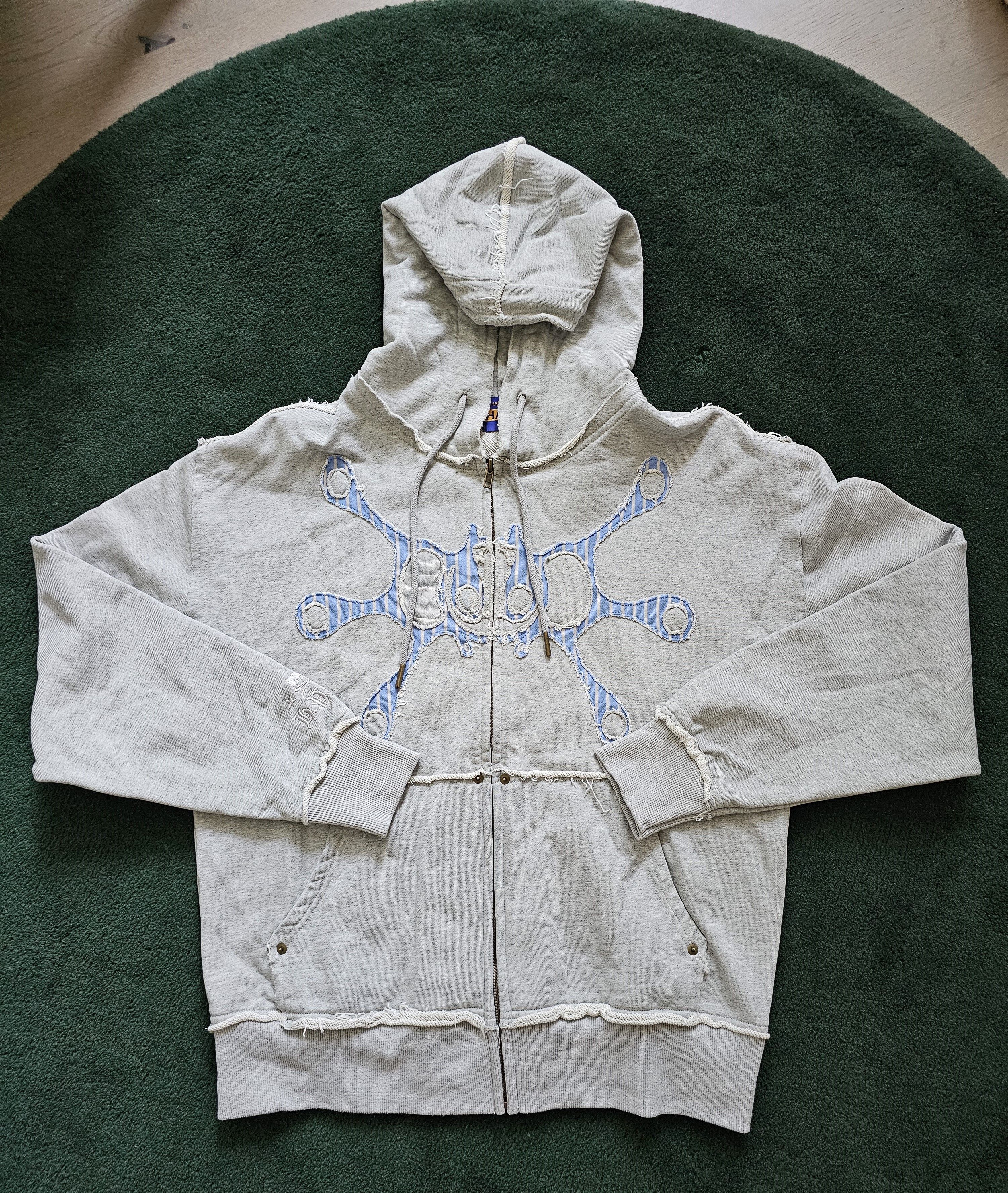 image of Happy99 Hoodie in Grey, Men's (Size Medium)
