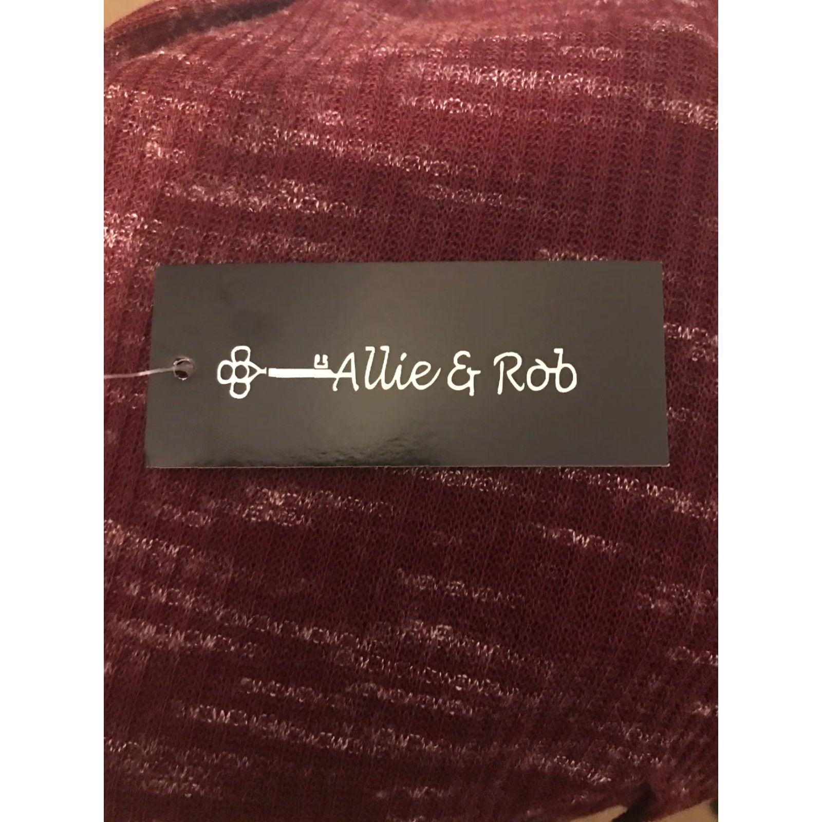 Vintage VINTAGE Small Allie and Rob Burgundy Sheer Light Weight Knit Sweater NWT Women's Size S / US 4 / IT 40 - 8 Thumbnail