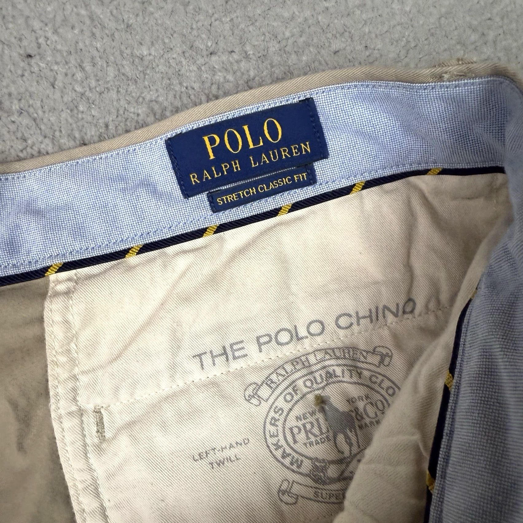 Polo Ralph Lauren Polo Ralph Lauren Chino Shorts Mens 34 Beige Stretch Classic Fit Beach Coastal Size US S / EU 44-46 / 1 - 3 Thumbnail