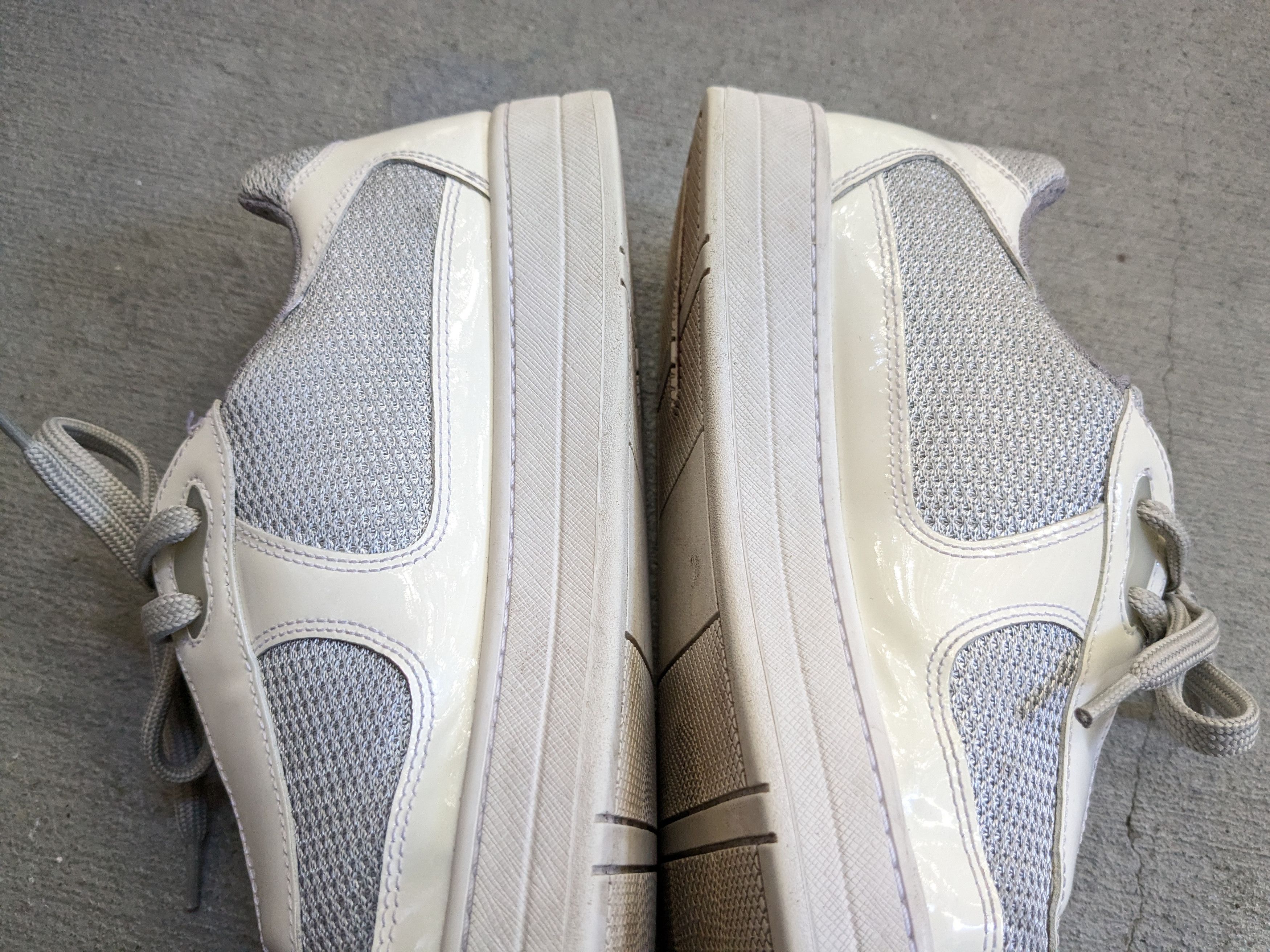 Prada Prada America's Cup White Patent Leather 8 Low Silver Red Size US 8 / EU 41 - 16 Thumbnail