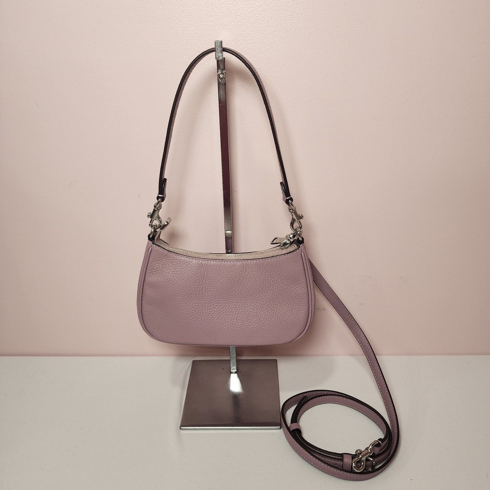 Coach NWT Coach CAJ98 Teri Mini Crossbody Floral Applique Lilac Size ONE SIZE - 3 Thumbnail