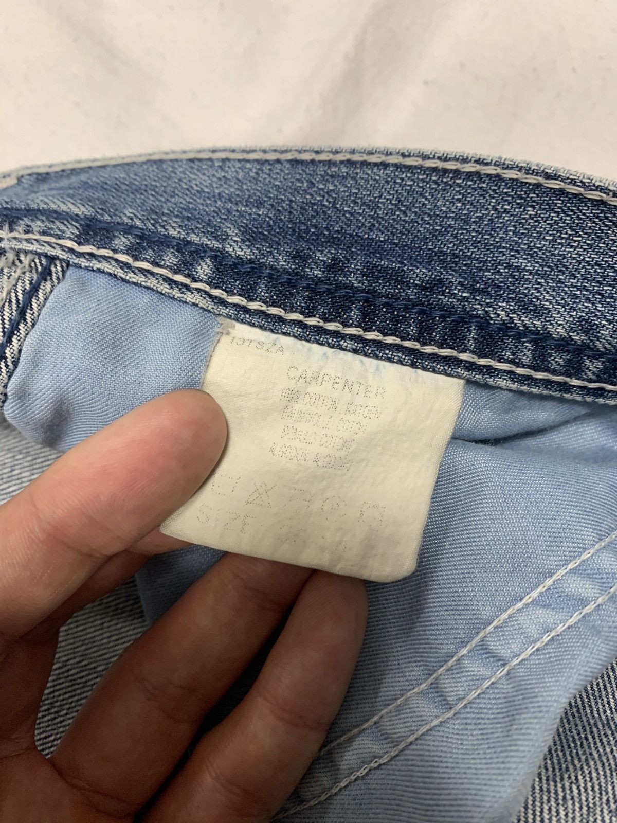 Japanese Brand × Lee BAGGY 90S DISTRESSED LEE DENIM PANTS JAPANESE CARHARTT STYLE Size US 36 / EU 52 - 14 Thumbnail