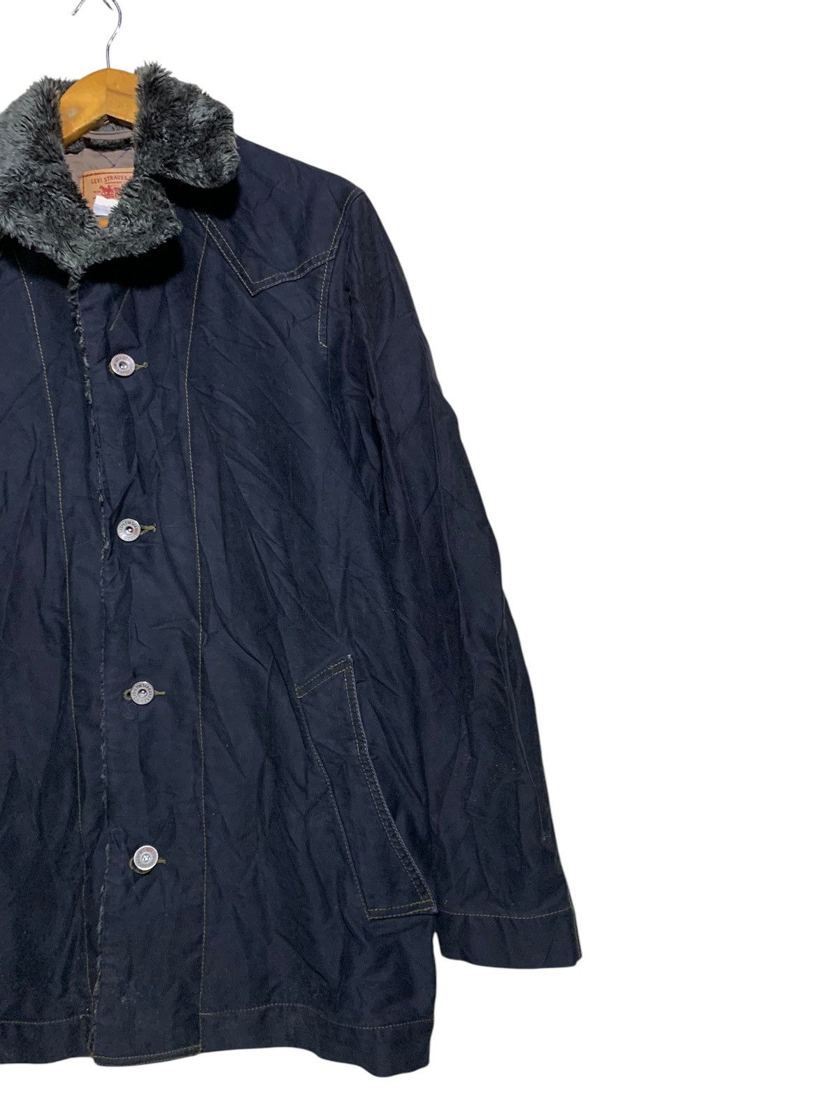 Levi's × Levi's Vintage Clothing 🔥LEVIS MINK FUR JACKETS BLACK Size US L / EU 52-54 / 3 - 3 Thumbnail
