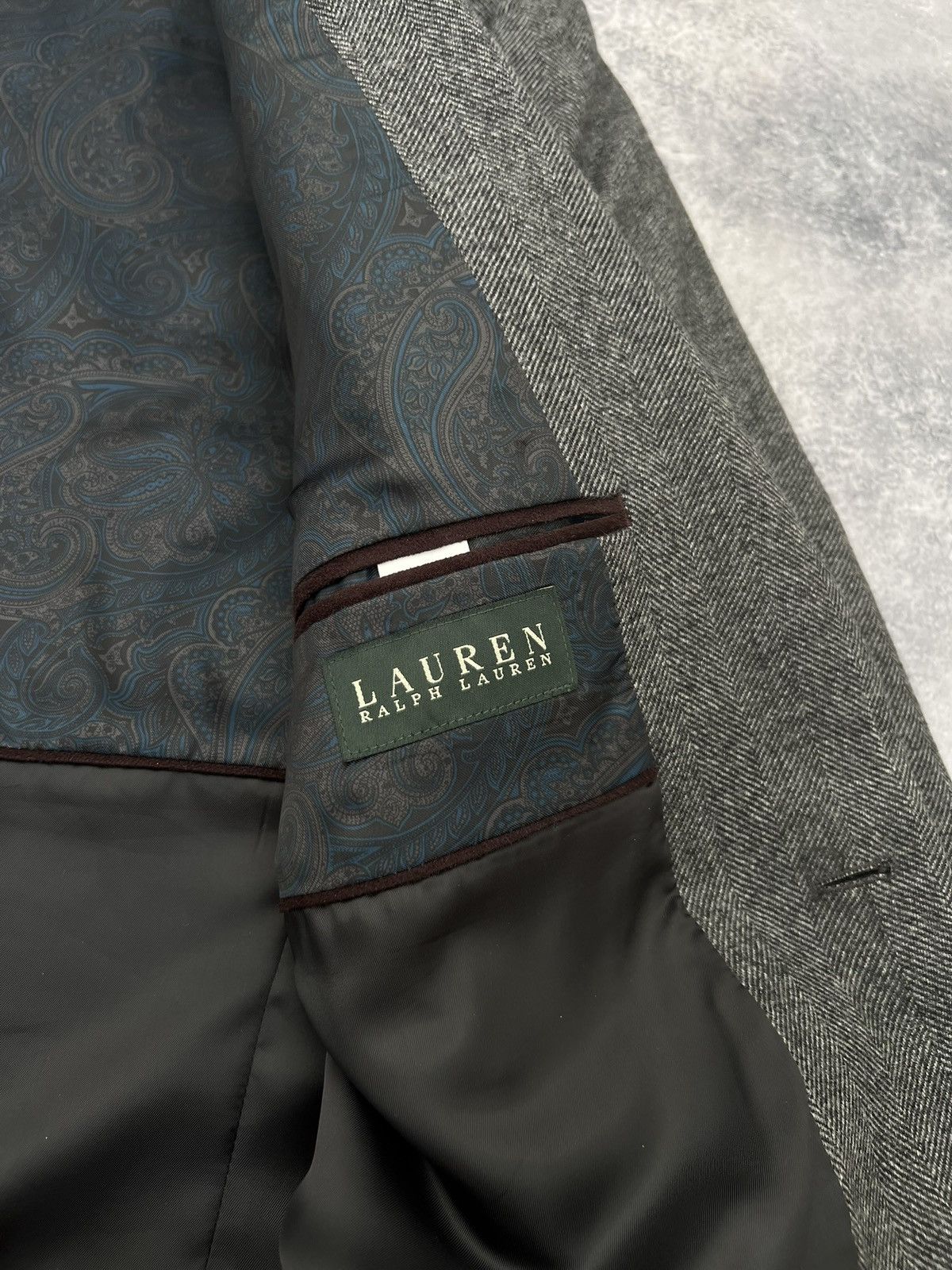 Polo Ralph Lauren Polo Ralph Lauren Blazer 100% Pure Wool Brown Sz 38R Italy Size 52L - 6 Thumbnail