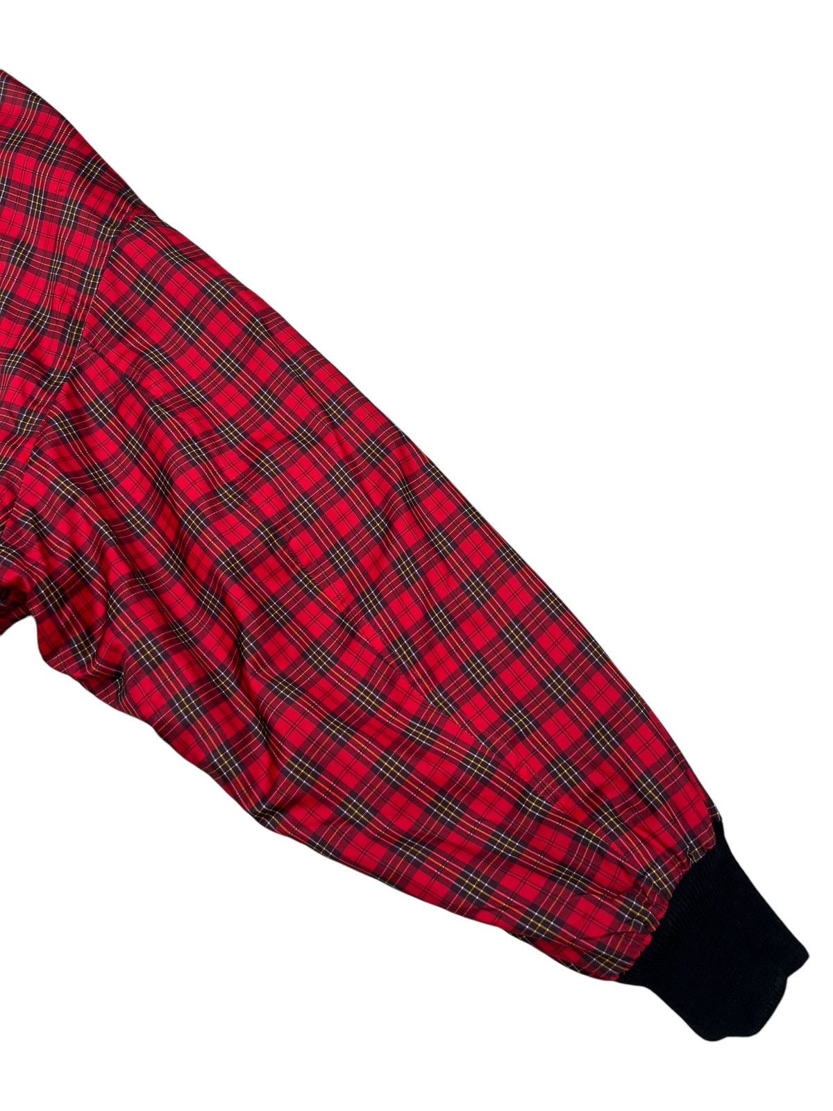 Mila Schon Vintage 80s 90s Mila Schon Red Tartan Bomber Jacket Size US XL / EU 56 / 4 - 8 Thumbnail