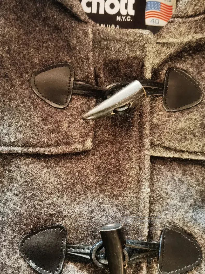 Schott Schott Vintage woolen hooded coat Size L / US 10 / IT 46 - 3 Thumbnail