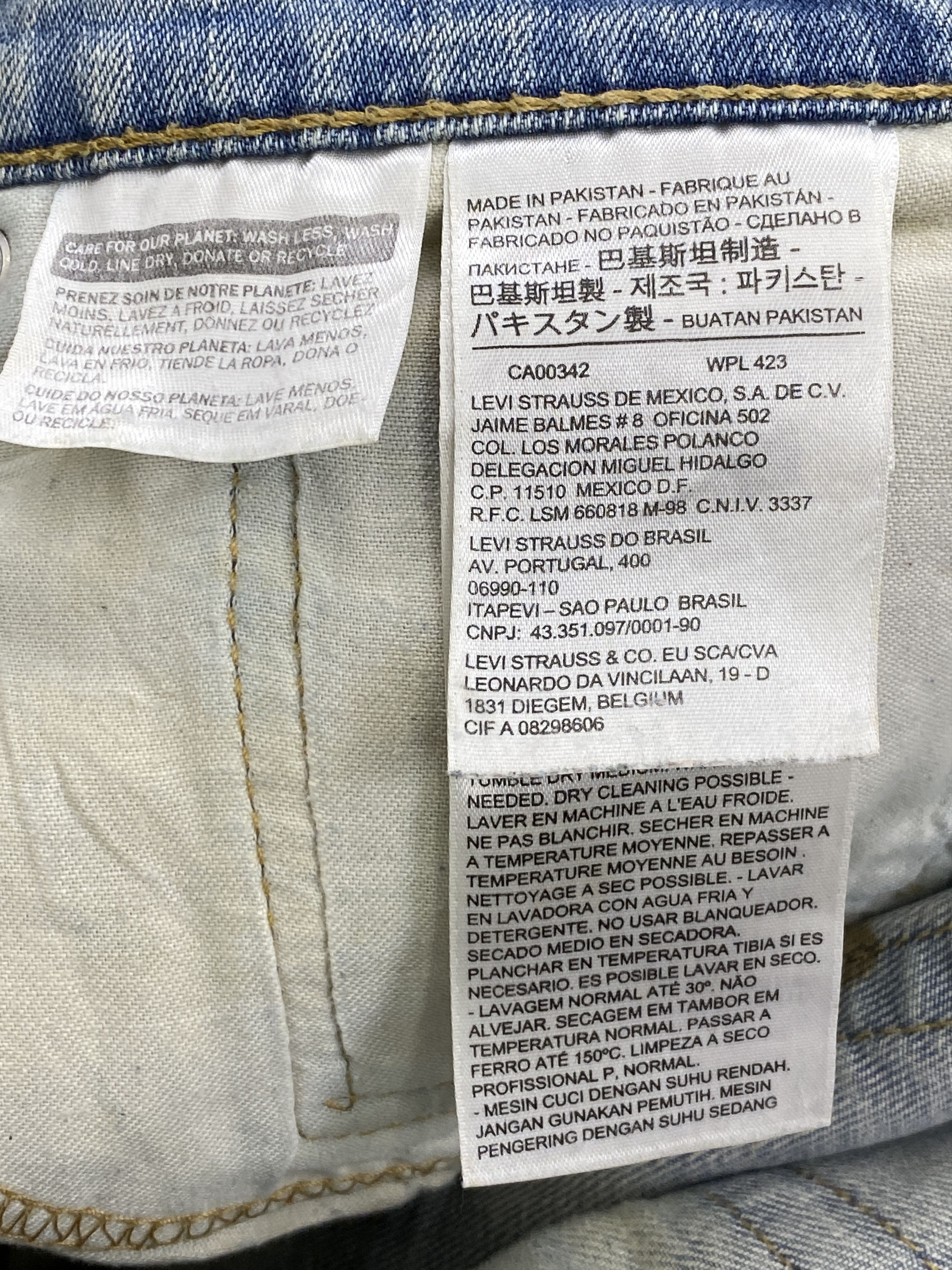 Levi's × Vintage Rusty Vintage Levis 511 Blue Jeans DP2610 Size US 35 - 7 Thumbnail