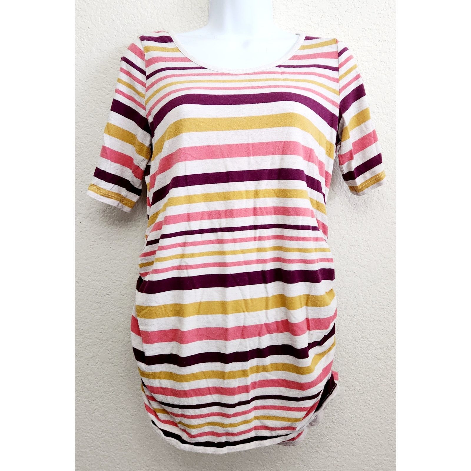Other Motherhood Maternity Beige Pink Yellow Striped Top Medium Size M / US 6-8 / IT 42-44 - 1 Thumbnail