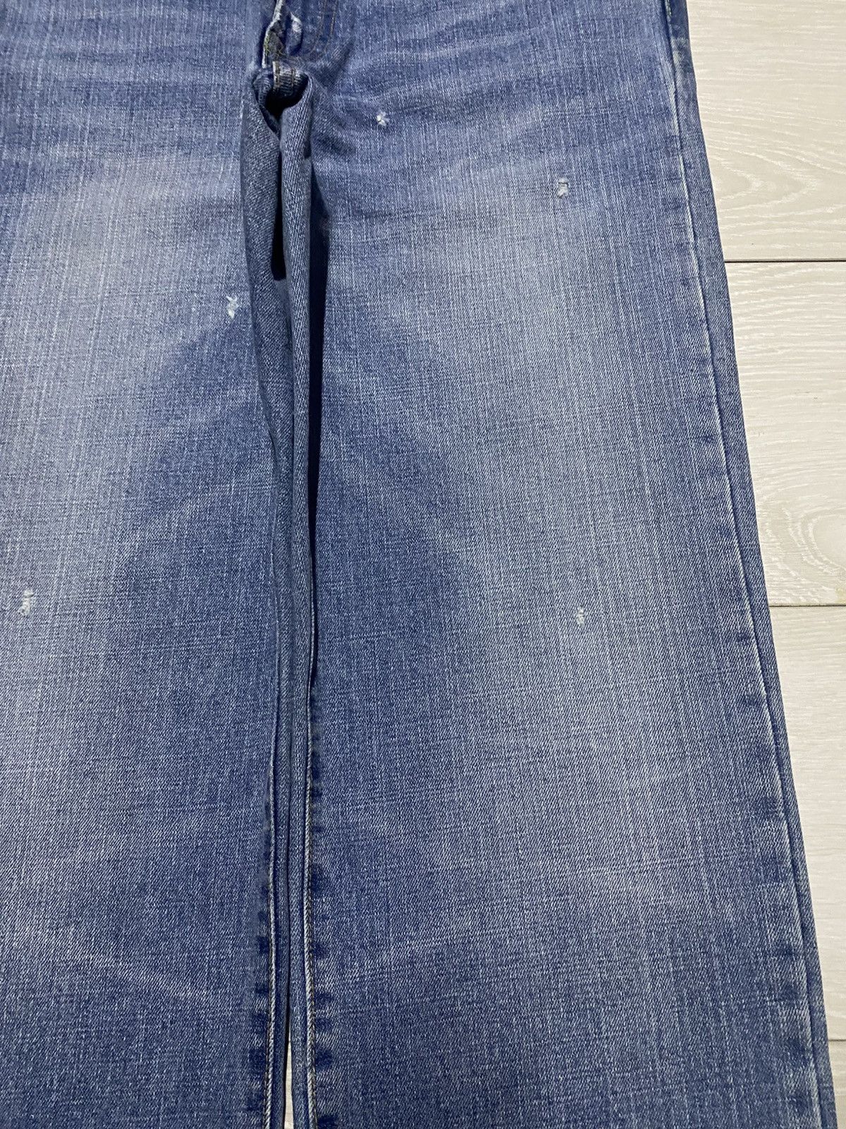 Abercrombie & Fitch Vintage Ambercrombie & Fitch Blue Wash Distressed Loose Jean Size US 31 - 8 Thumbnail