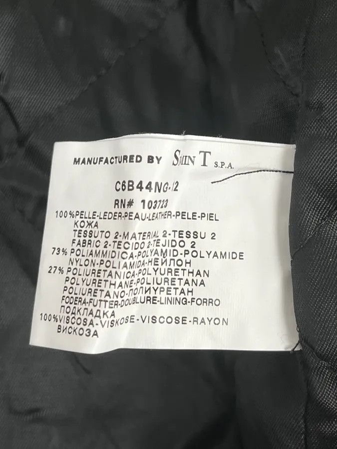 Armani 2000s Armani Hybrid Black & Green Leather Biker Jacket Size US M / EU 48-50 / 2 - 13 Thumbnail