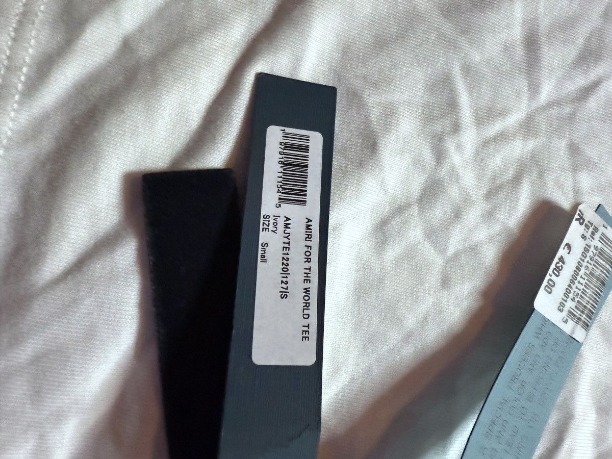 Amiri T-Shirt Amiri For the world Size US S / EU 44-46 / 1 - 5 Thumbnail