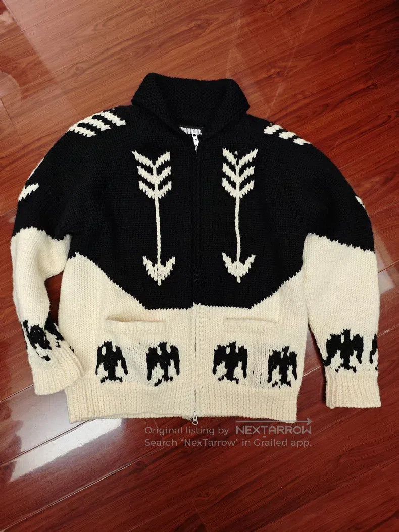Neighborhood Neighborhood Eagle Heavyweight Wool Knit Sweater Size US XL / EU 56 / 4 - 2 Thumbnail
