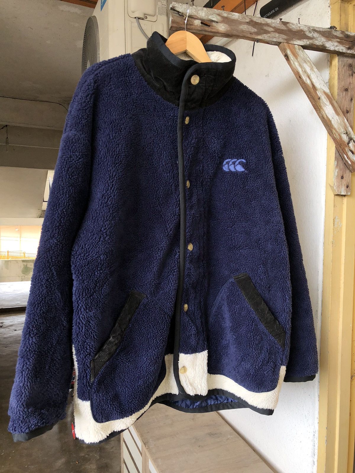 Canterbury of New Zealand Vintage 90s Canterbury Oversized Fleece Jacket Size US XL / EU 56 / 4 - 3 Thumbnail