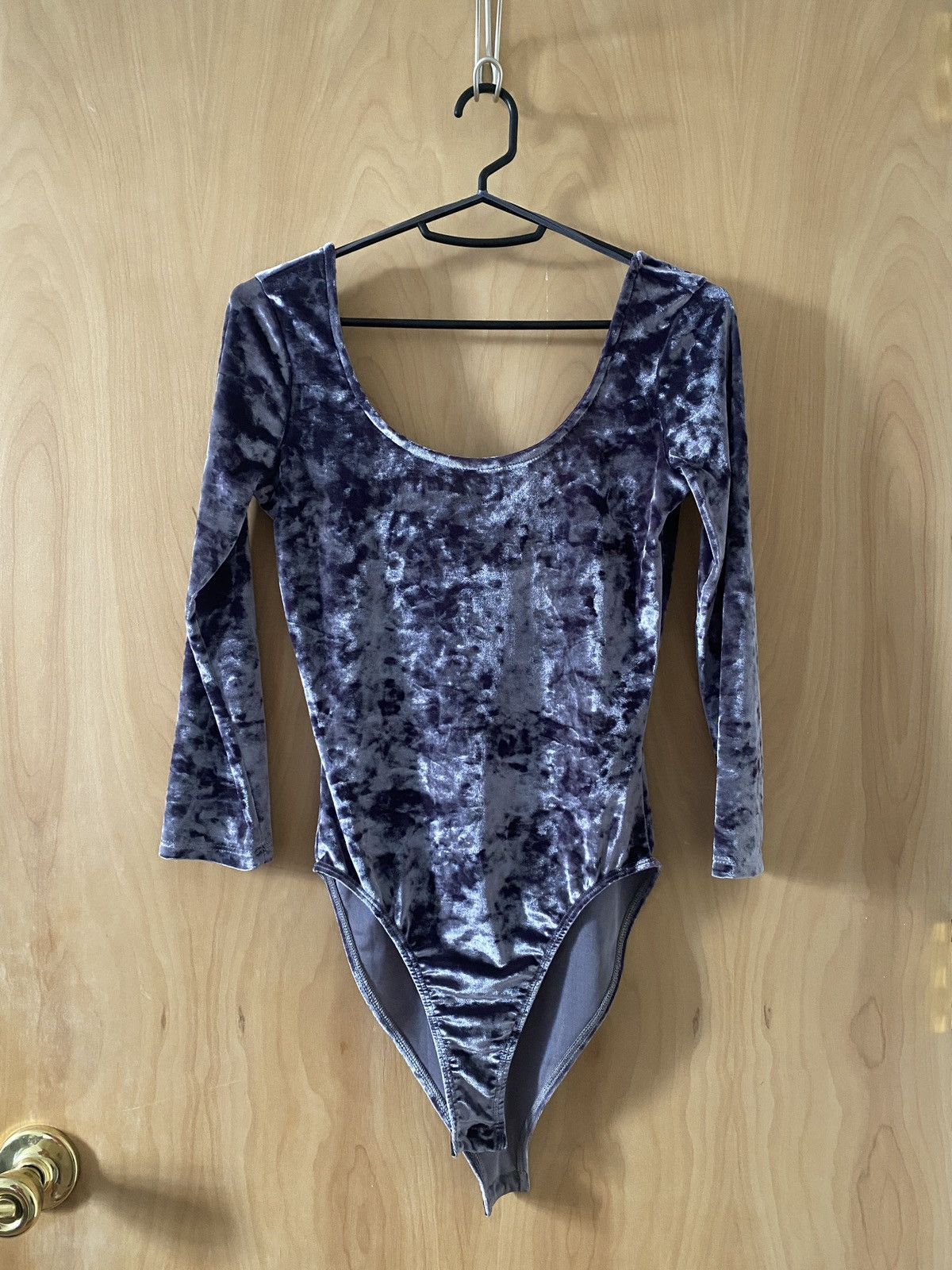 Other Miss Selfridge Velour Bodysuit Size XS / US 0-2 / IT 36-38 - 1 Thumbnail