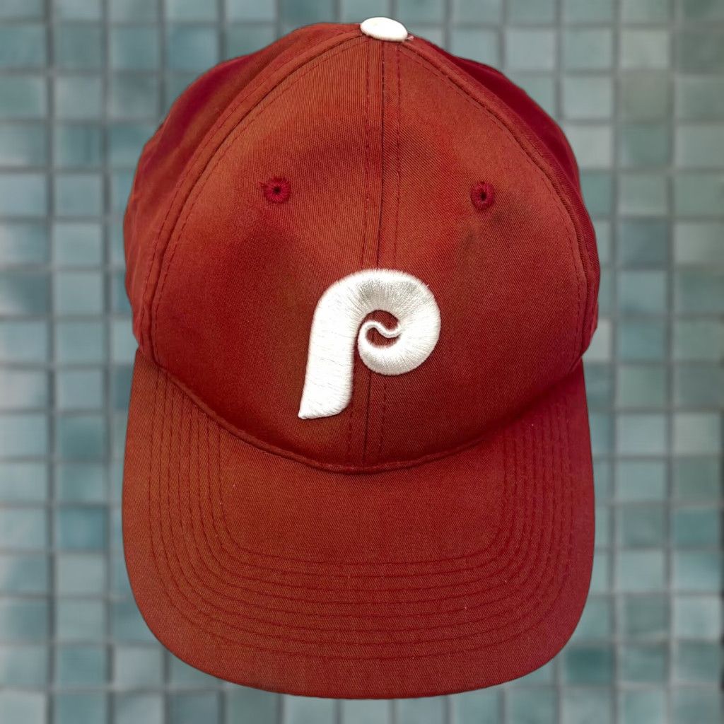 Vintage VINTAGE OC Sports Philadelphia Phillies Baseball Cap Adjustable One Size Red Astro Boy 90s Sports Mens Size ONE SIZE - 1 Thumbnail