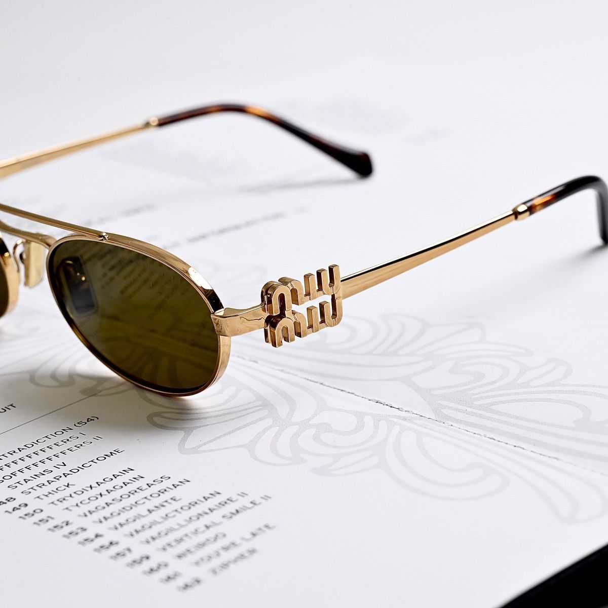 Miu Miu MIU MIU 0MU 54ZS SUNGLASSES Size ONE SIZE - 3 Thumbnail