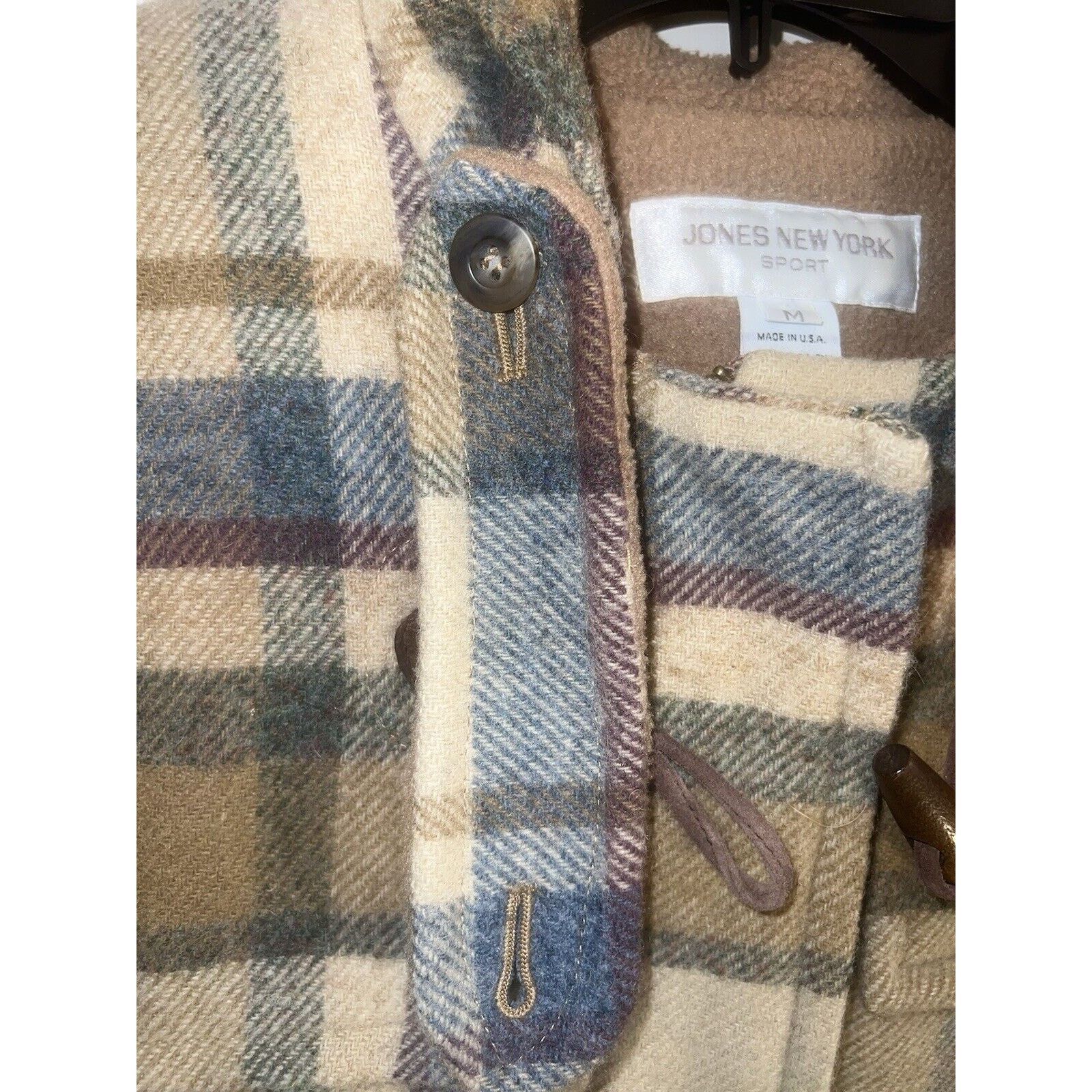 Jones New York Vintage Jones New York Plaid Wool Fleece Lined Womens Medium Size M / US 6-8 / IT 42-44 - 9 Thumbnail