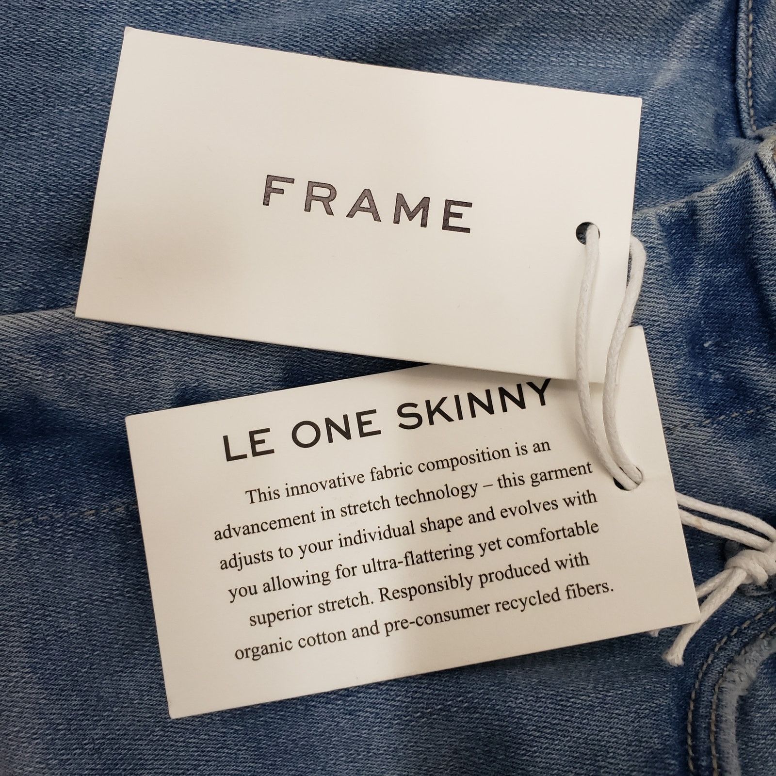 Frame NWT FRAME Le One Skinny Cropped Jeans Organic Cotton Stretch Size 26" / US 2 / IT 38 - 6 Thumbnail