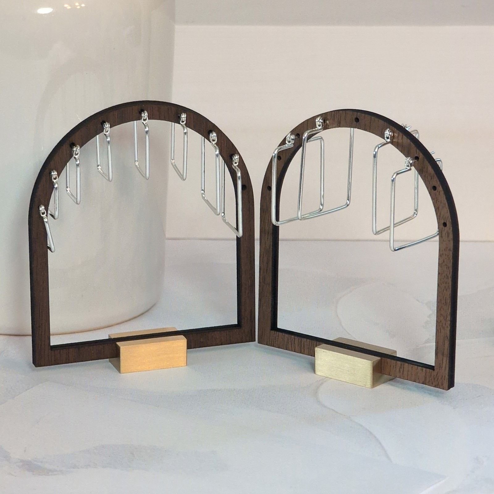 Other Versatile VTG 1980 Set of 6 Silver-Tone Square Hoop Earrings Size ONE SIZE - 4 Thumbnail